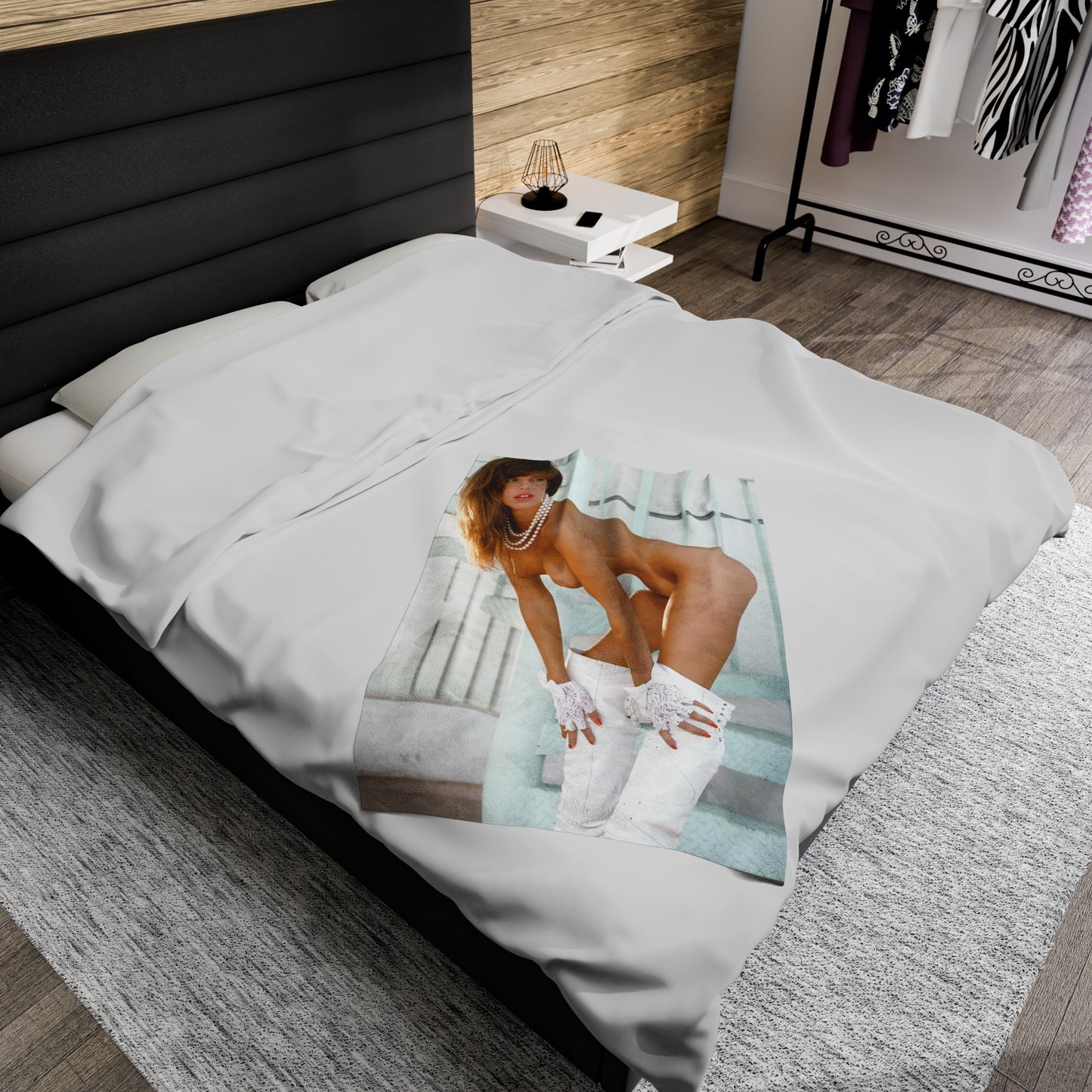 Velveteen Plush Blanket Pornstar Racquel Darrian Nude