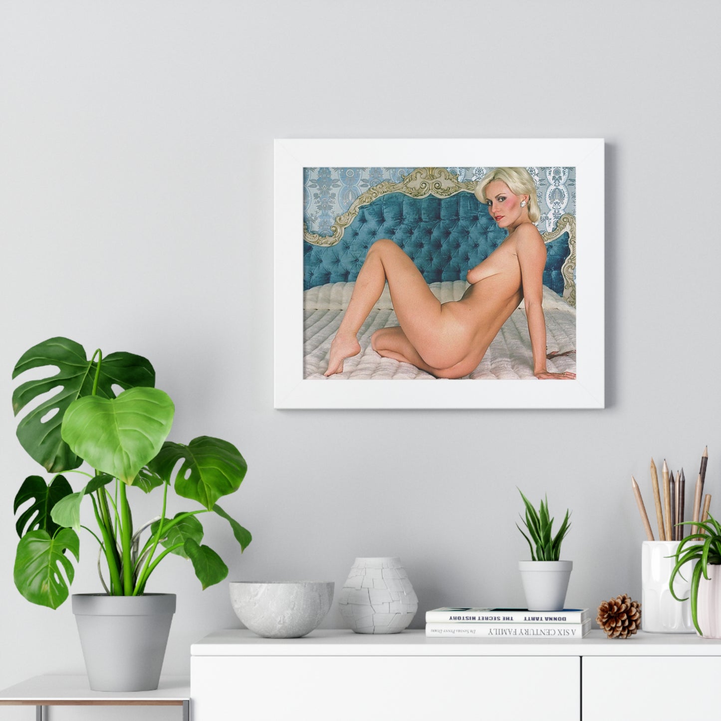 Framed Horizontal Poster Porn Star Seka Nude