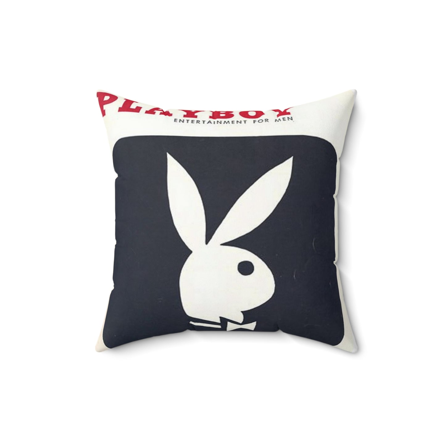 Spun Polyester Square Pillow Playboy Cover April 1956