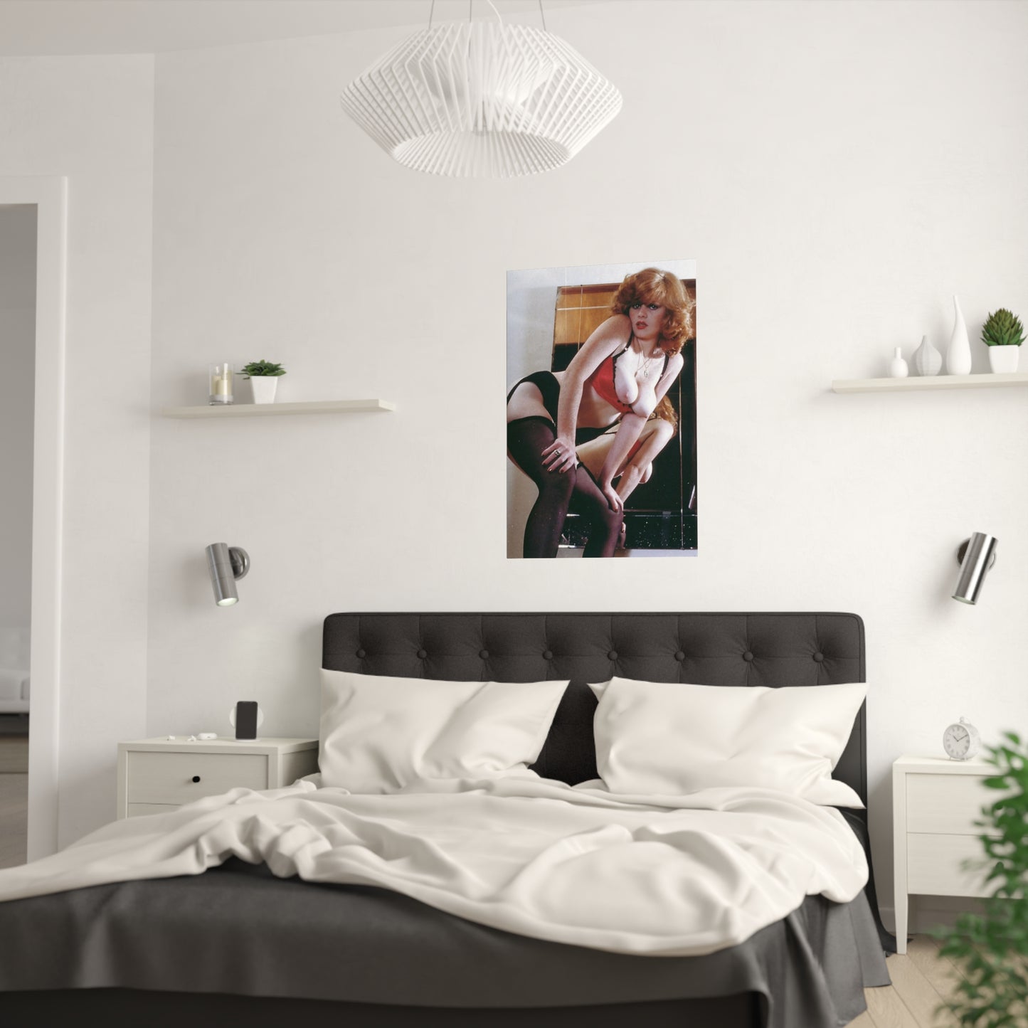 Satin Posters (210gsm) Retro Pornstar Lisa De Leeuw Nude