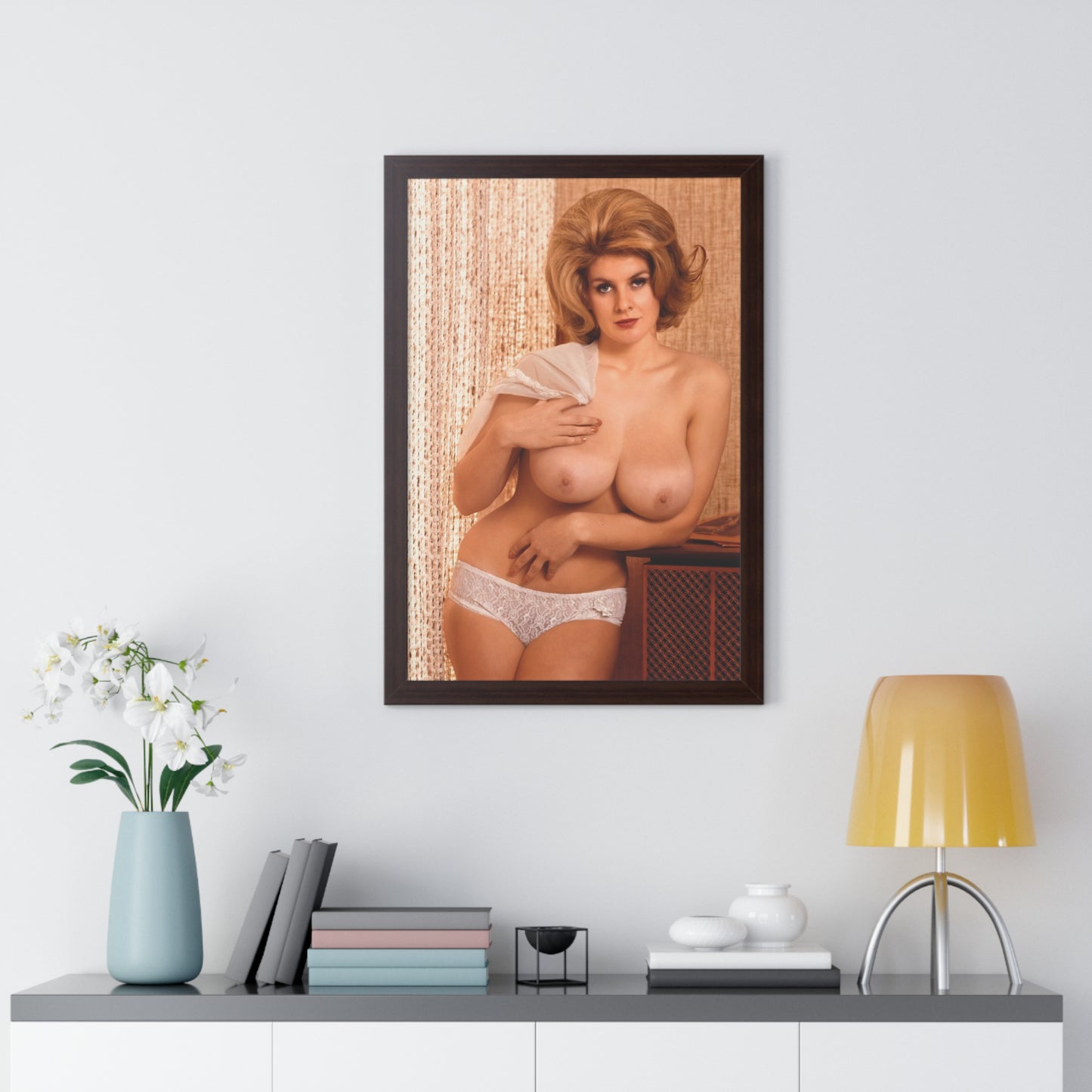 Framed Vertical Poster Playboy Playmate October 1964 Rosemarie Hillcrest