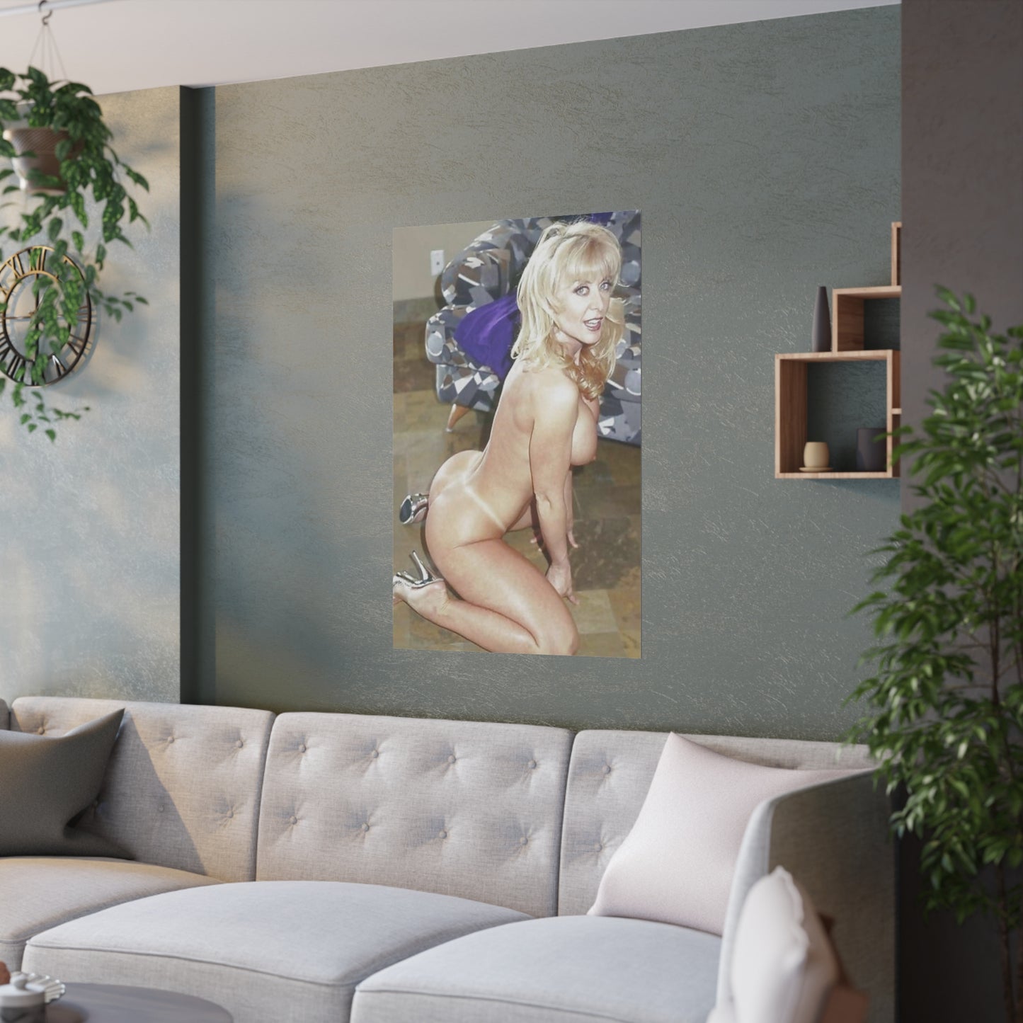 Satin Posters (210gsm) Retro Porn Star Nina Hartley Nude