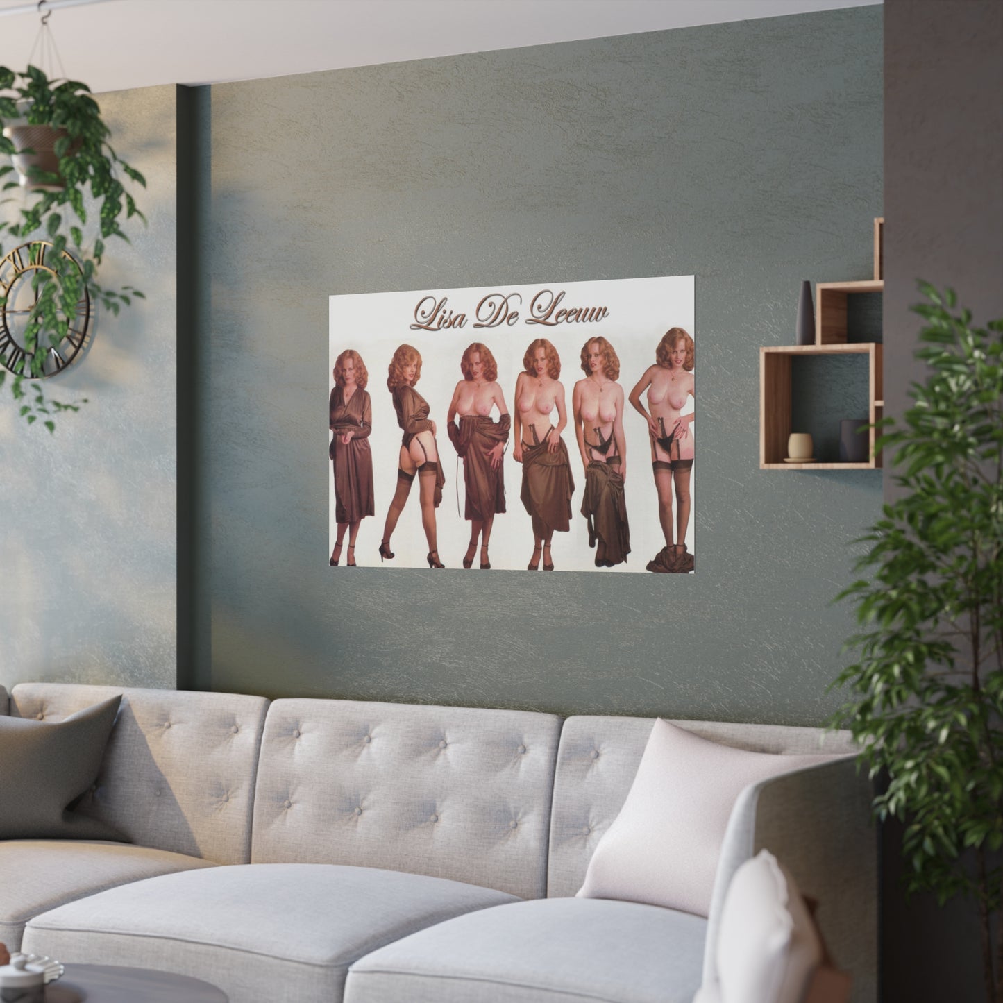 Satin Posters (210gsm) Retro Pornstar Lisa De Leeuw Nude