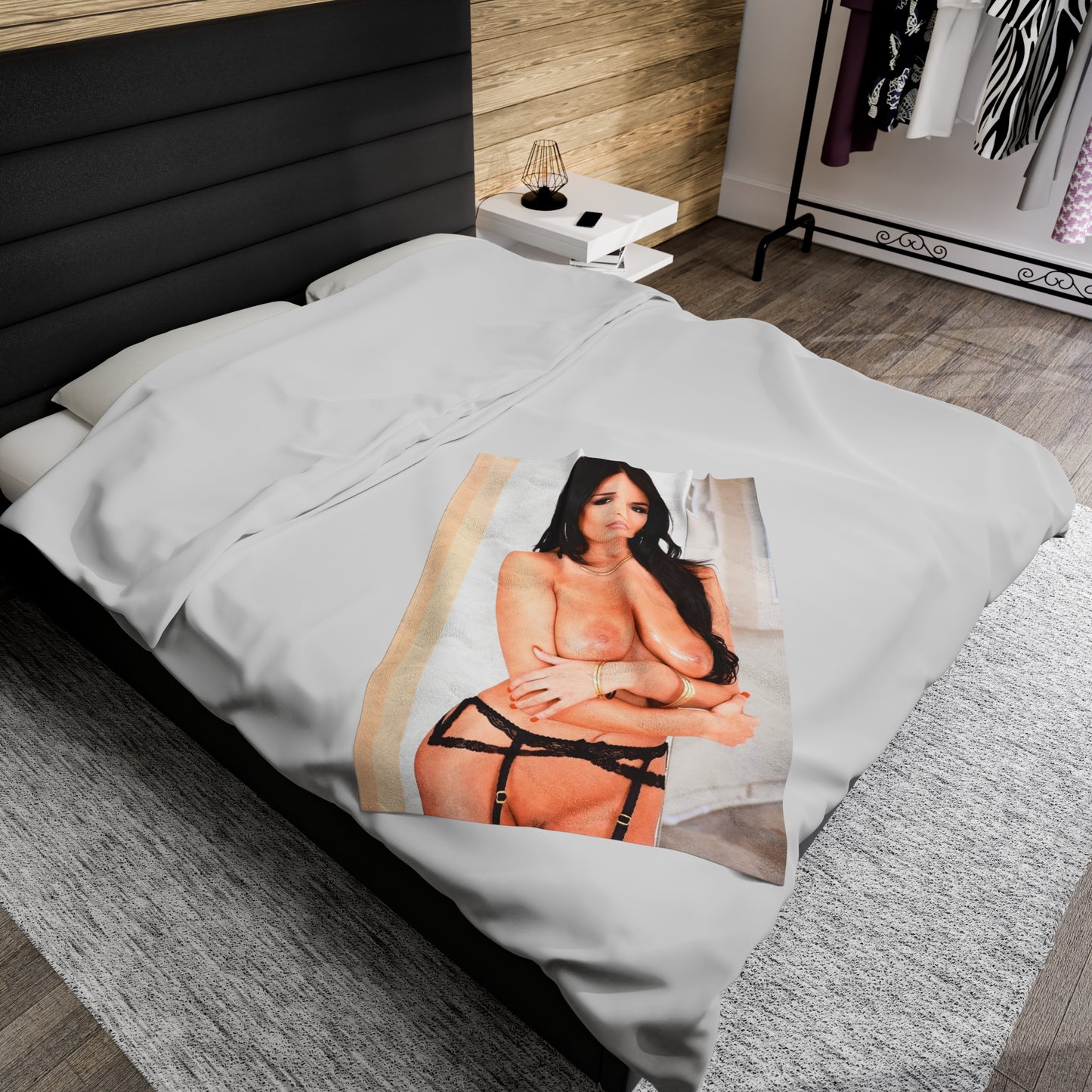 Velveteen Plush Blanket Anissa Kate Nude