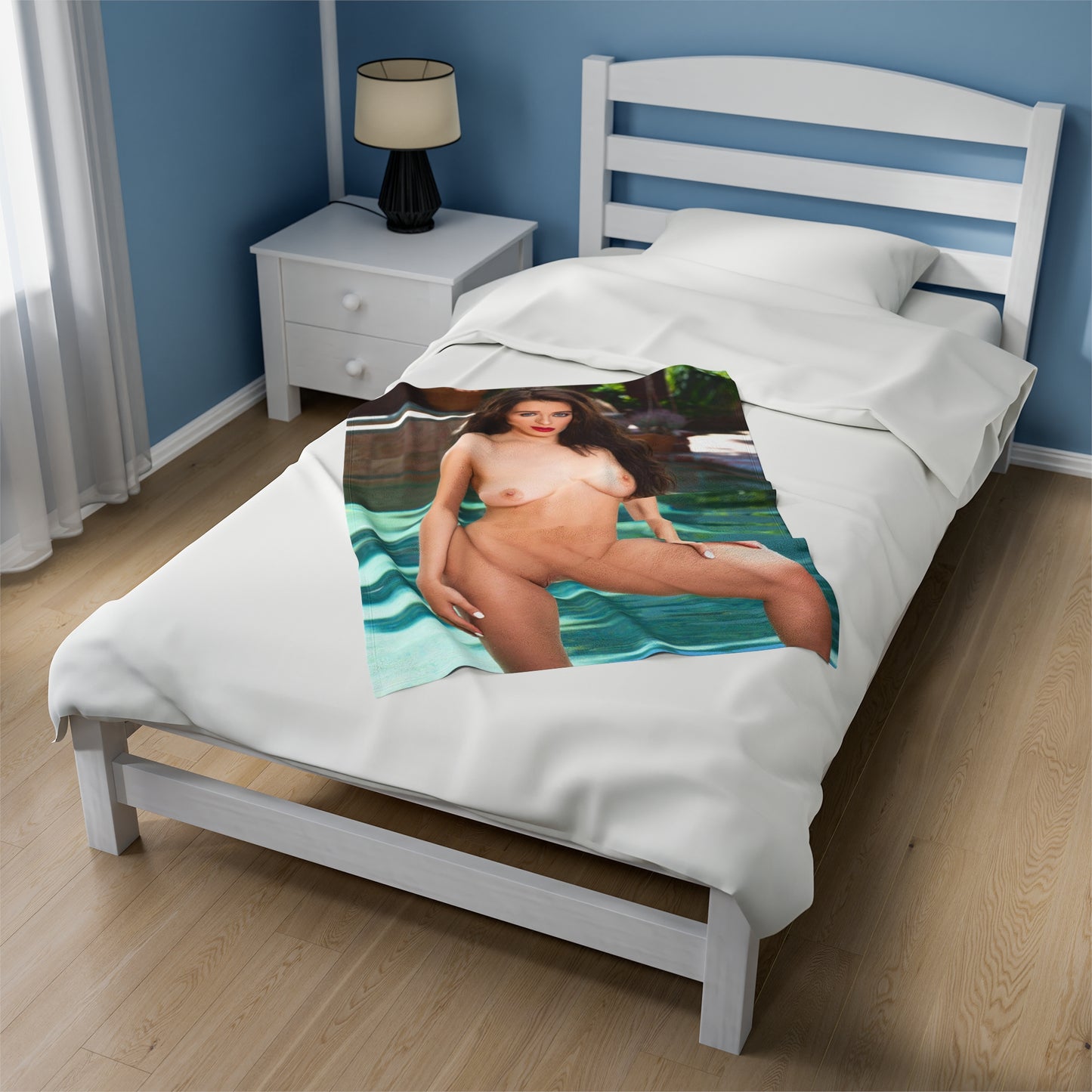 Velveteen Plush Blanket Lana Rhoades Nude
