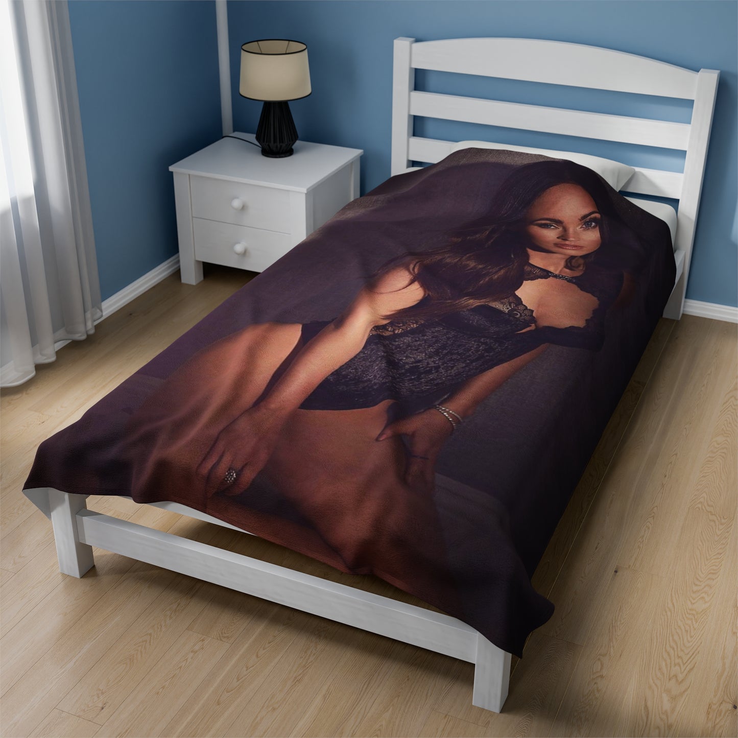 Velveteen Plush Blanket Megan Fox