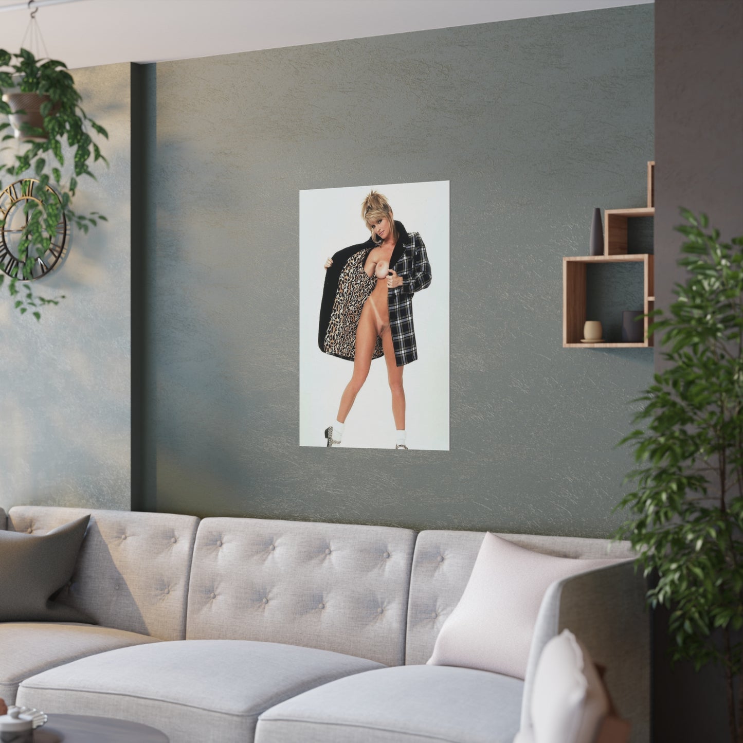Satin Posters (210gsm) Retro Adult Star Janine Lindenmulder Nude