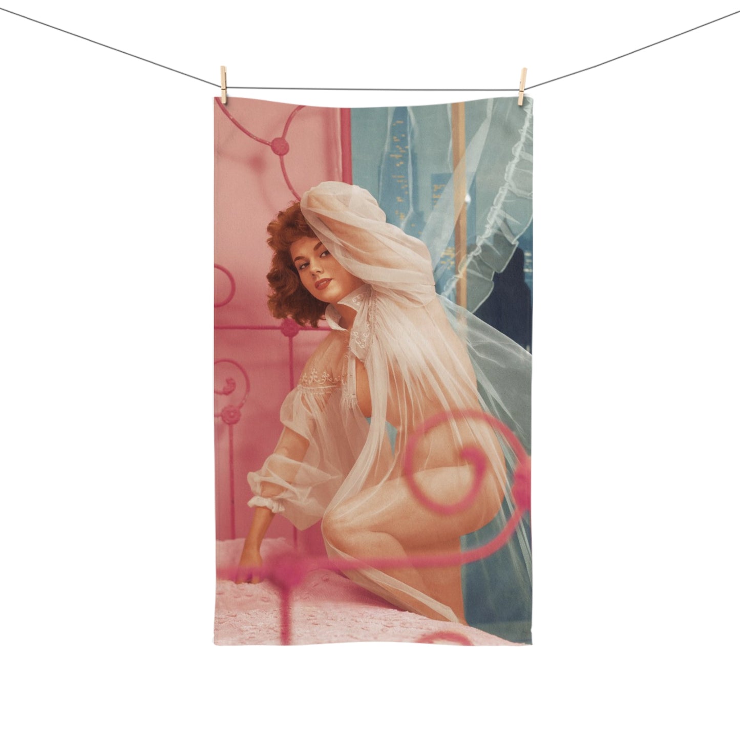 Hand Towel Playboy Playmate June 1957 Carrie Radison