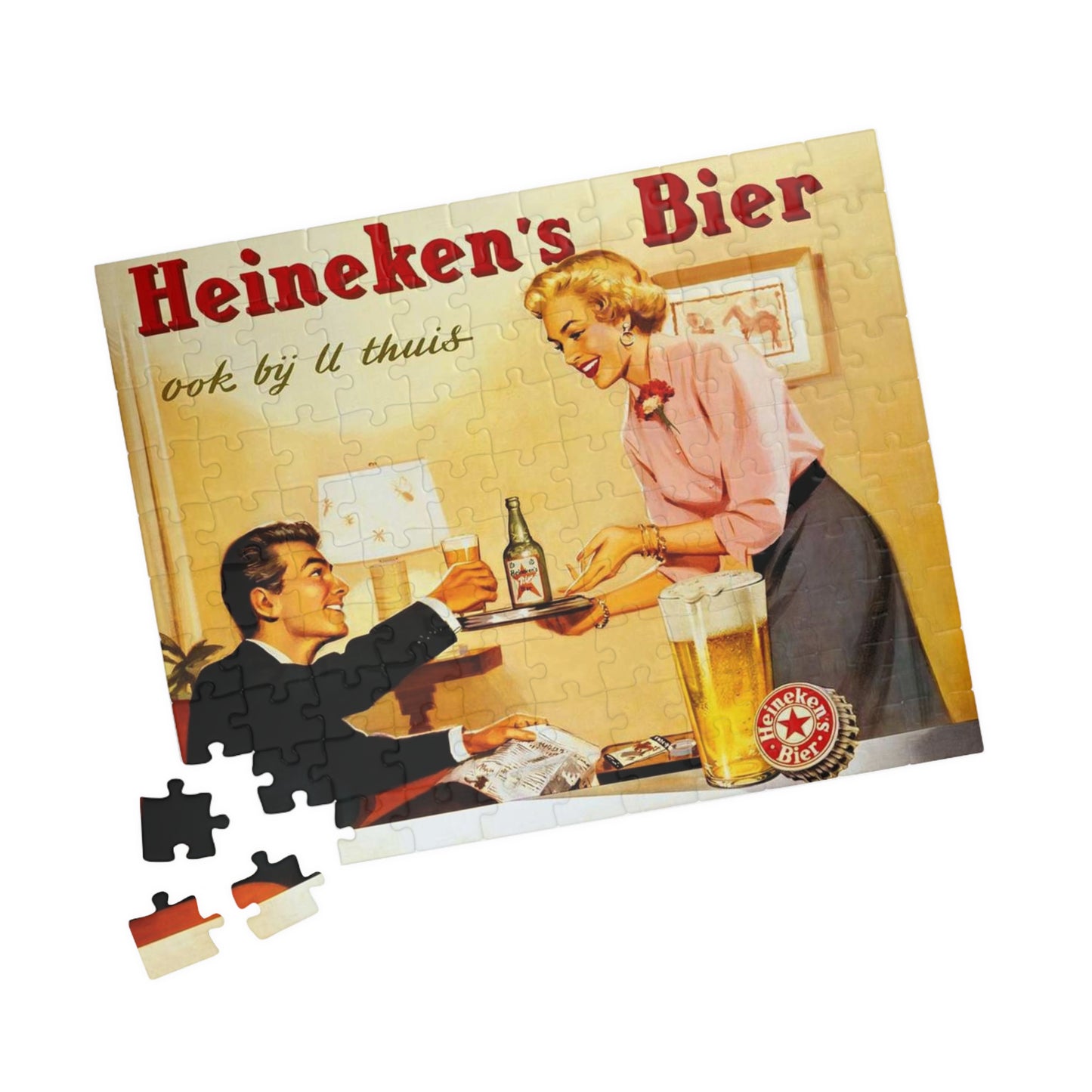 Puzzle (110, 252, 520, 1014-piece) Retro Beer Advertisement Heineken
