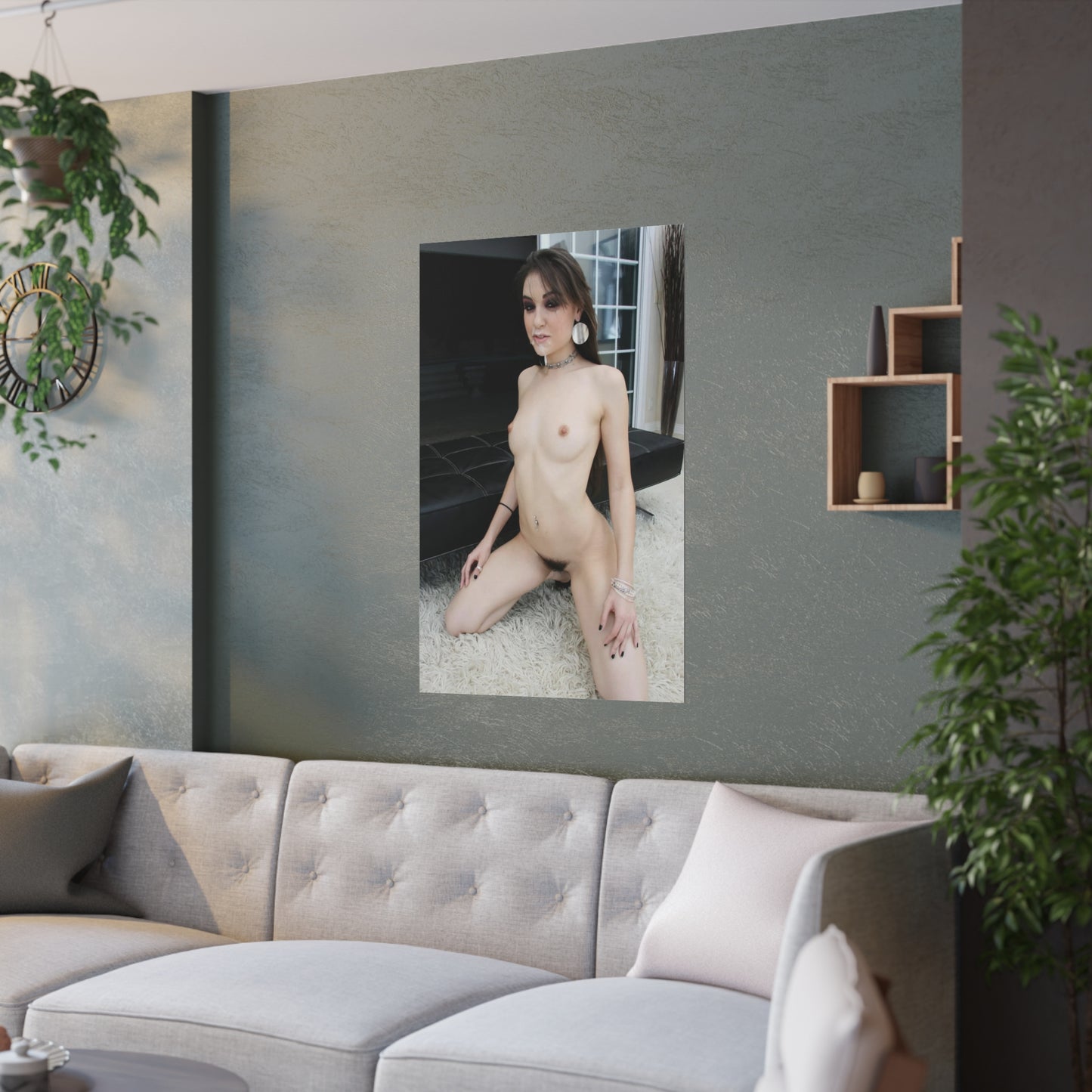 Satin Posters (210gsm) Adult Star Sasha Grey Nude