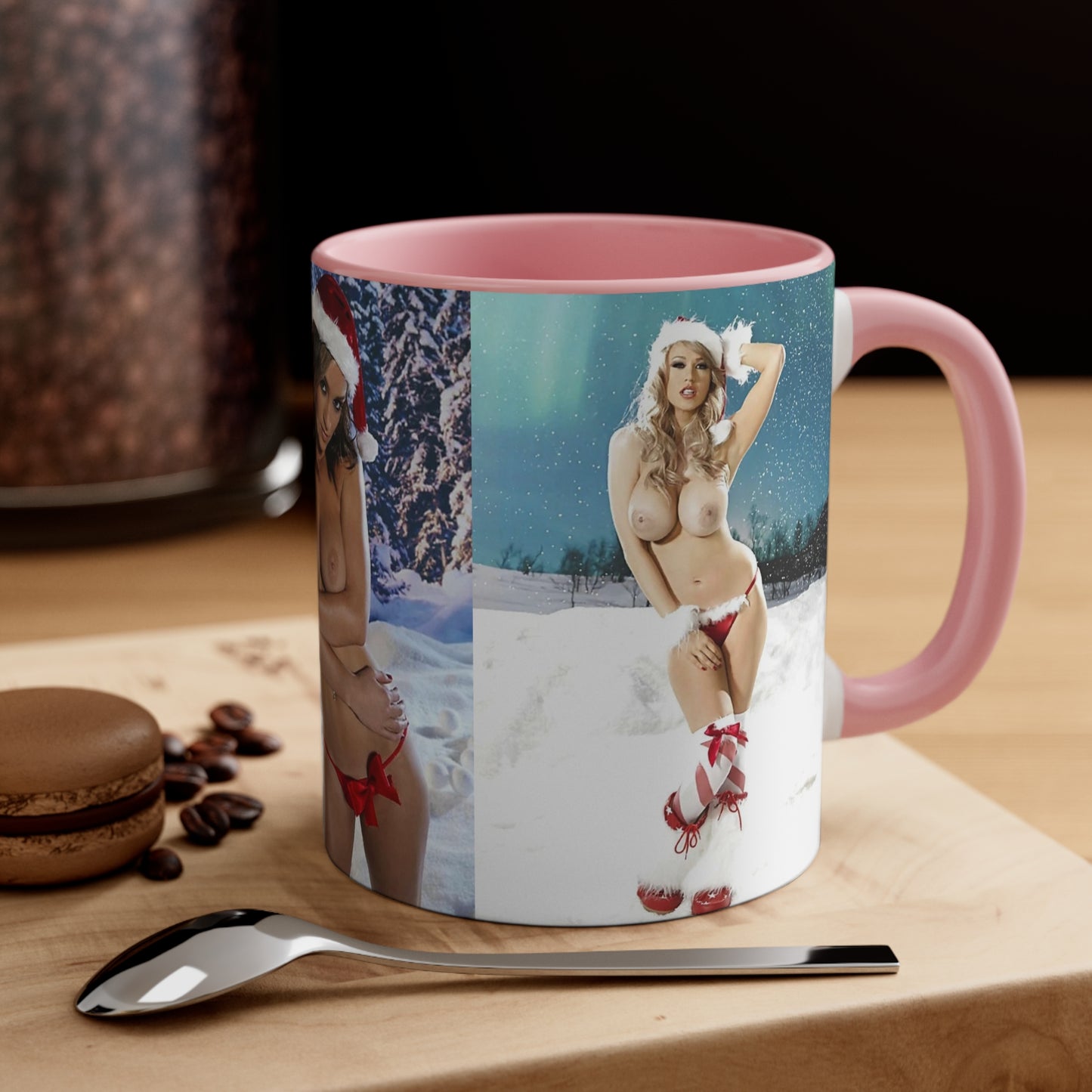 Accent Coffee Mug, 11oz Nude Christmas Pornstars