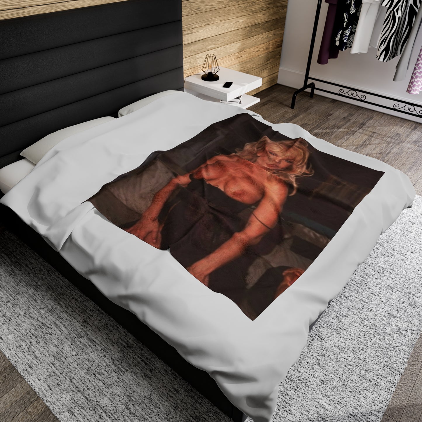 Velveteen Plush Blanket Porn Star Nina Hartley Nude