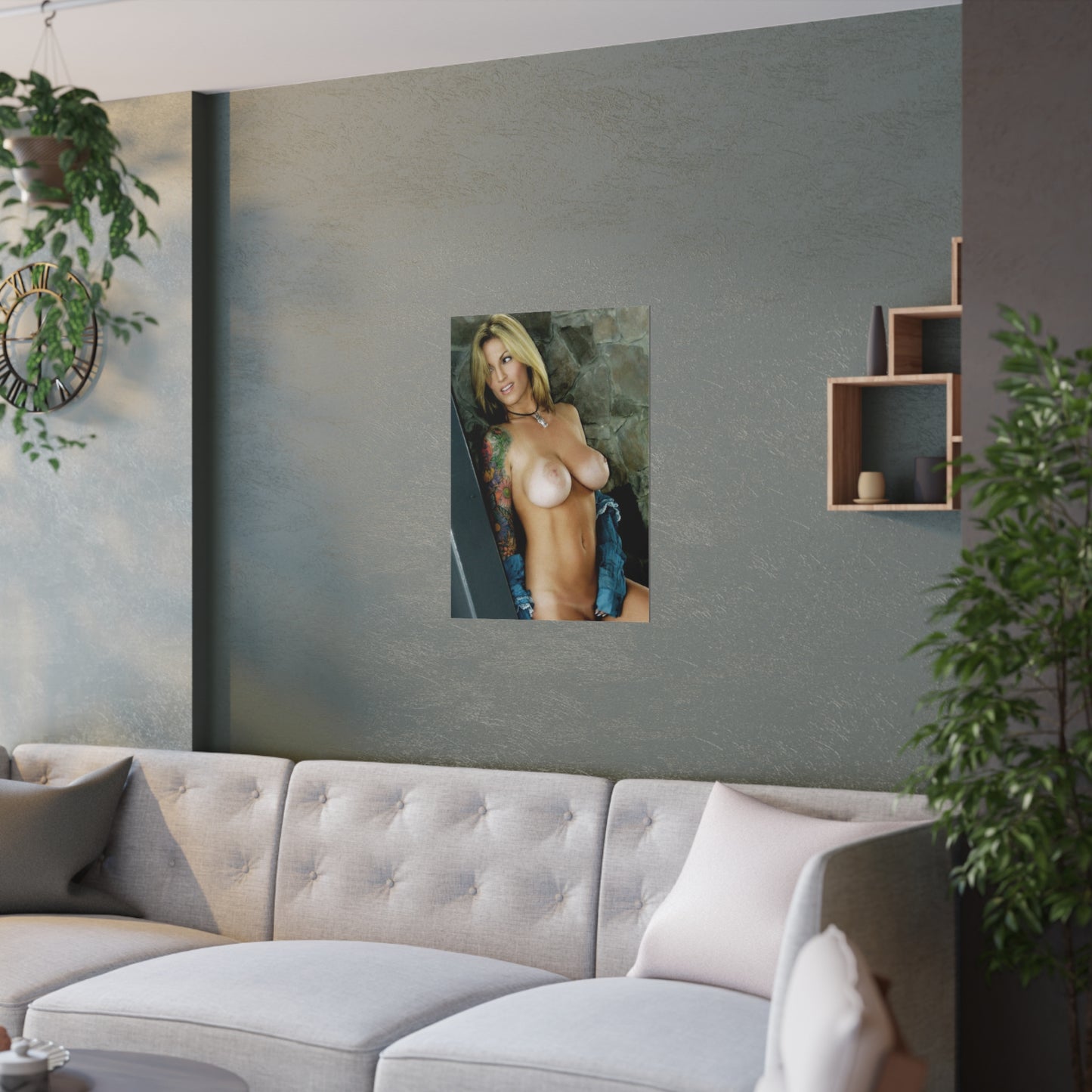 Satin Posters (210gsm) Retro Adult Star Janine Lindenmulder Nude