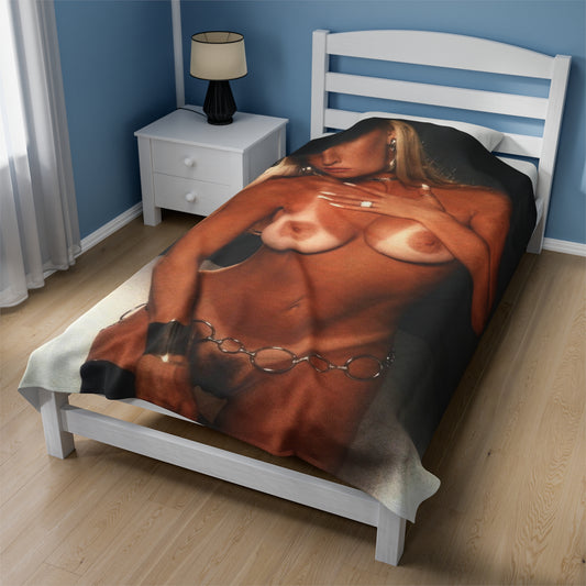 Velveteen Plush Blanket Pornstar Racquel Darrian Nude