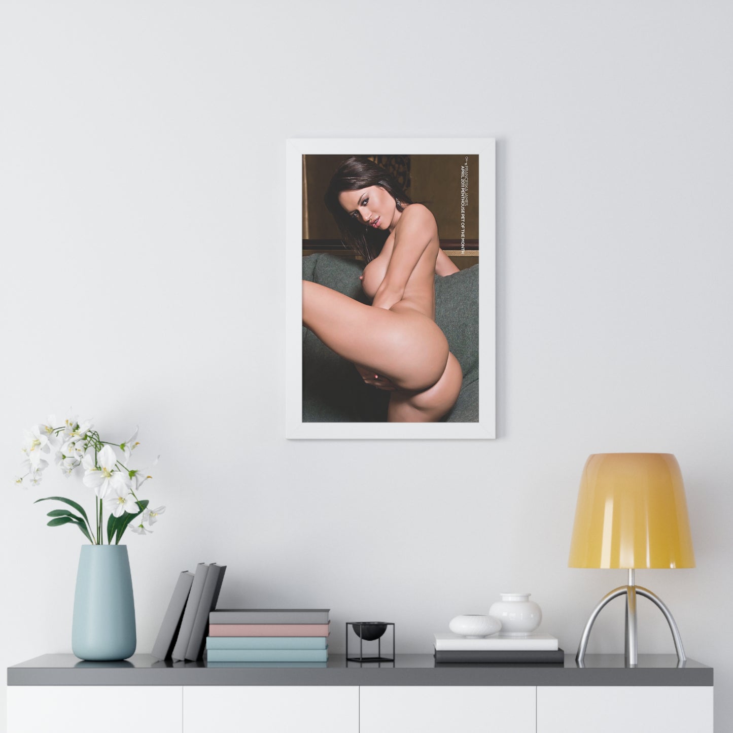 Framed Vertical Poster Penthouse Pet April 2011 Franceska Jaimes