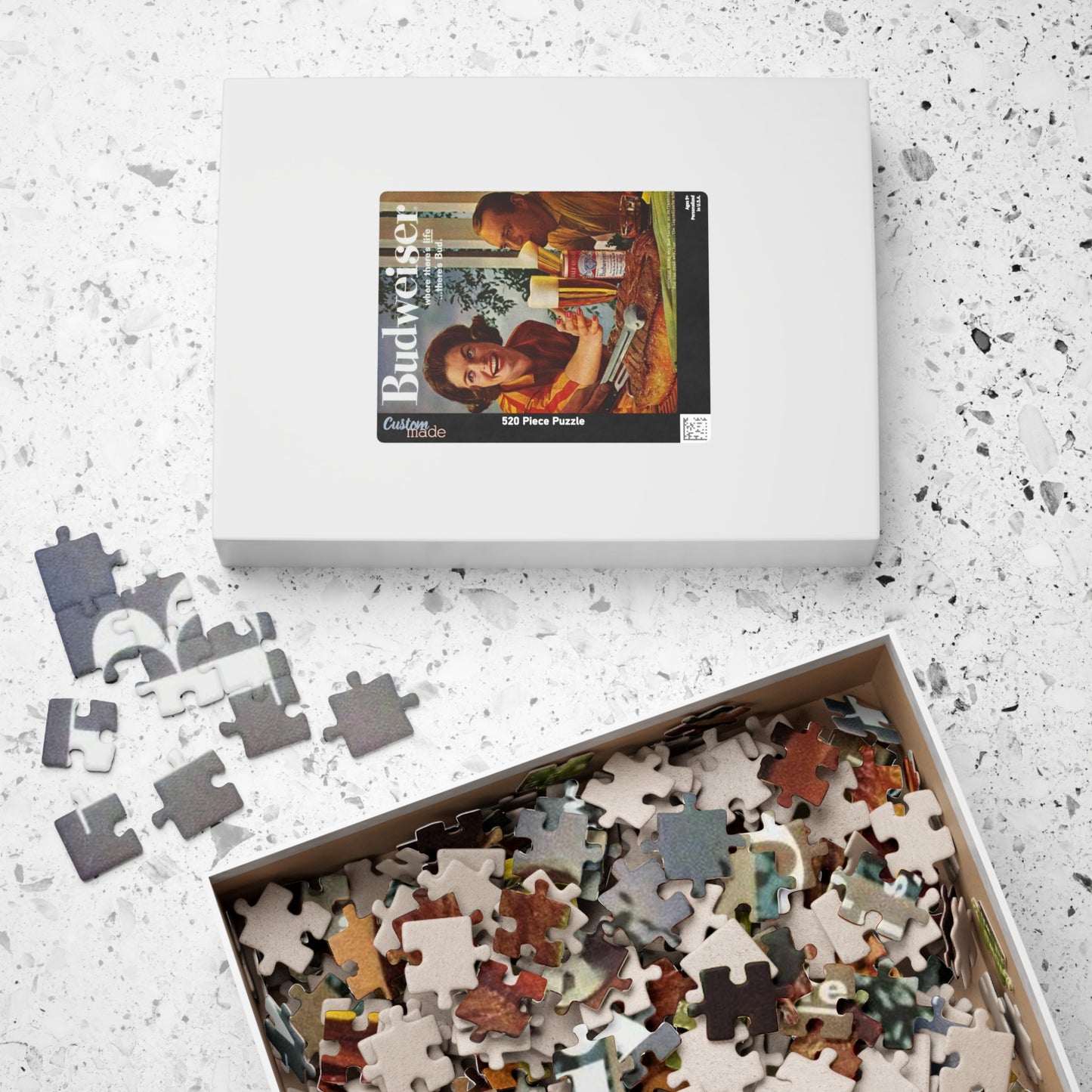 Puzzle (110, 252, 520, 1014-piece) Retro Beer Advertisement Budweiser