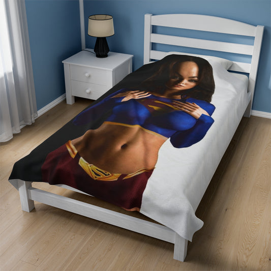 Velveteen Plush Blanket Megan Fox