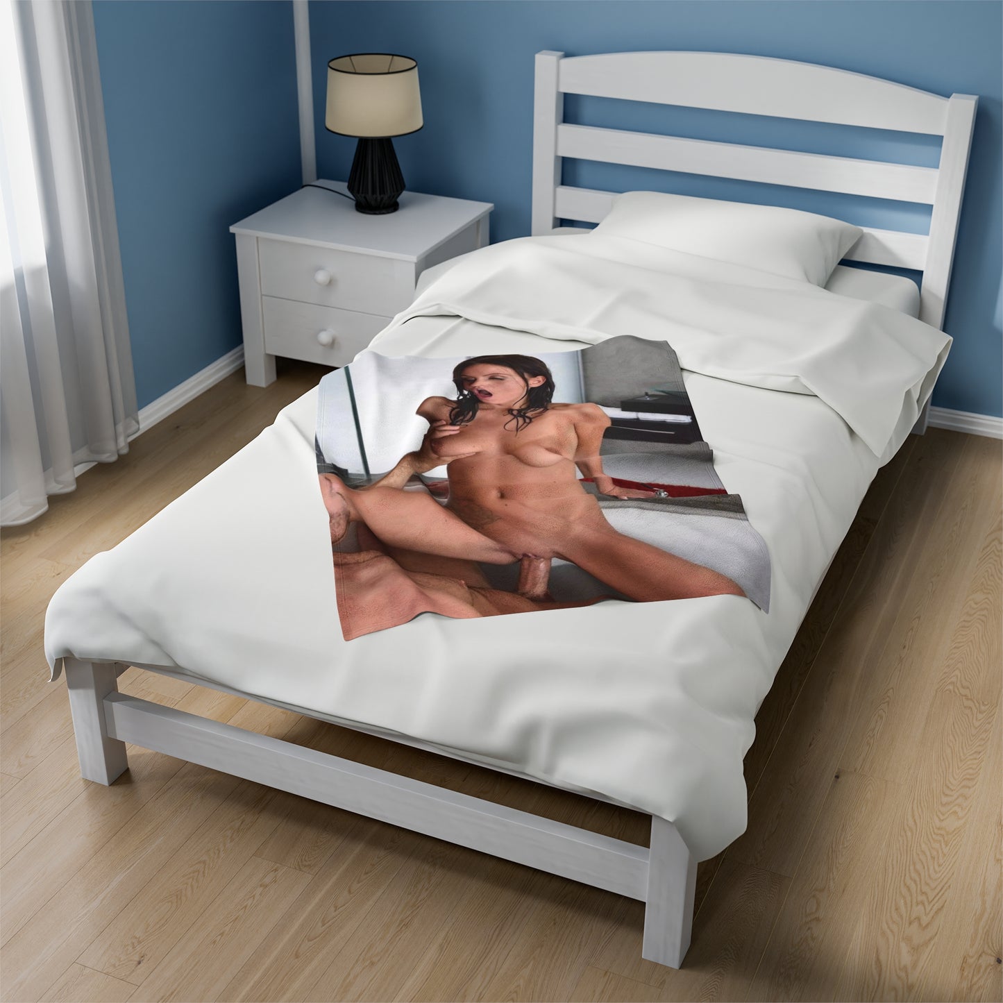 Velveteen Plush Blanket Whitney Westgate Nude