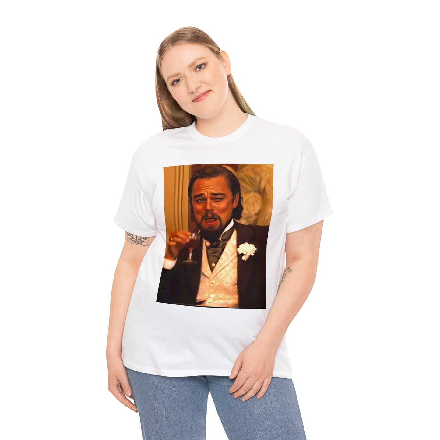 Unisex Heavy Cotton Tee Leonard DiCaprio Django Meme