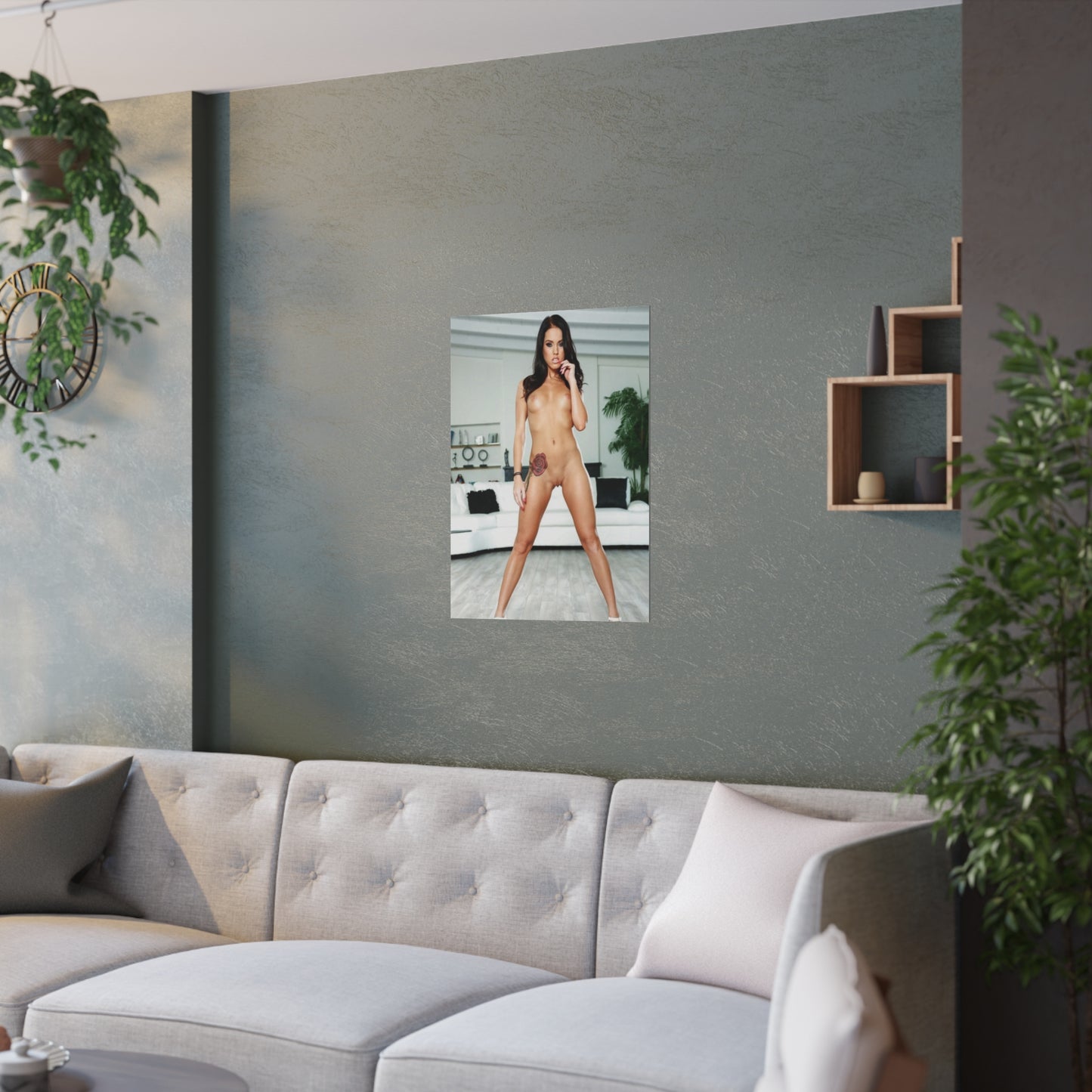 Satin Posters (210gsm) Megan Rain Nude #2