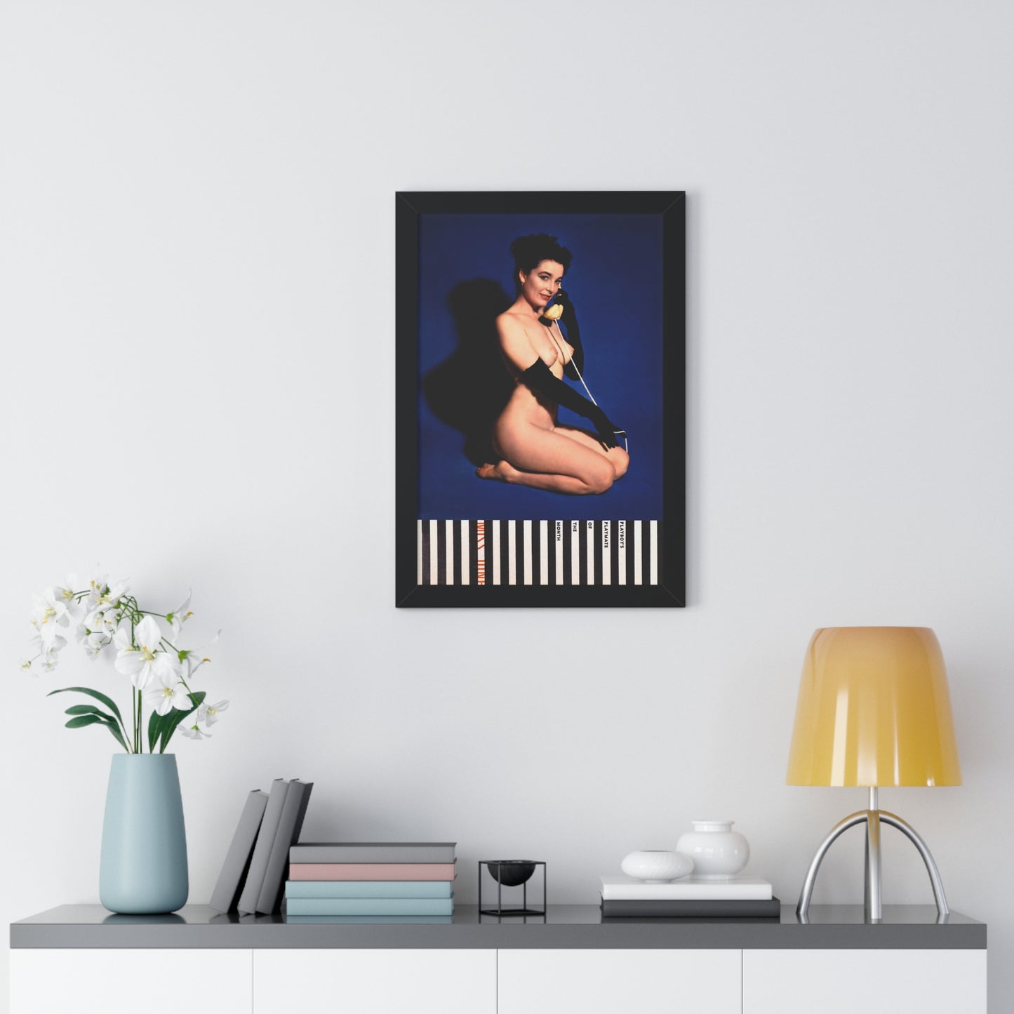 Framed Vertical Poster Playboy Playmate June 1954 Margie Harrison