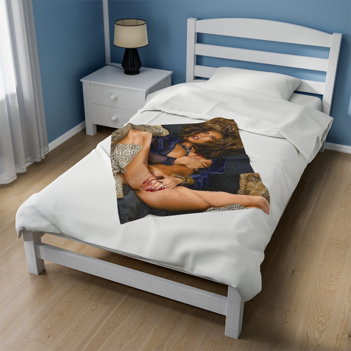 Velveteen Plush Blanket Racquel Darrian Nude