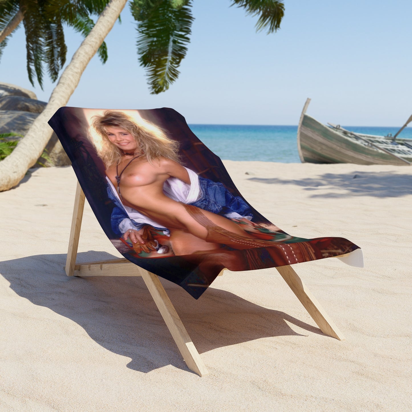 Beach Towel Playboy Playmate May 1987 Kymberly Paige