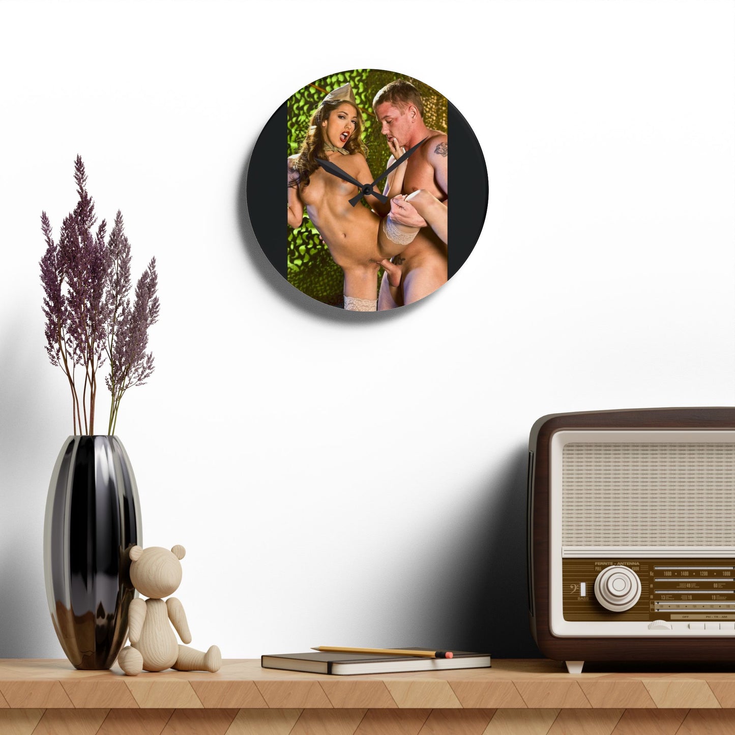 Acrylic Wall Clock Jenna Haze Nude Fucking