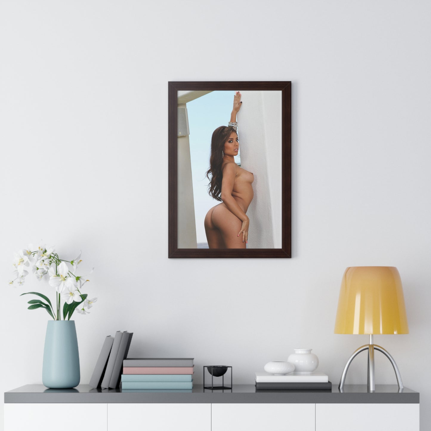 Framed Vertical Poster Porn Star Jynx Maze Nude