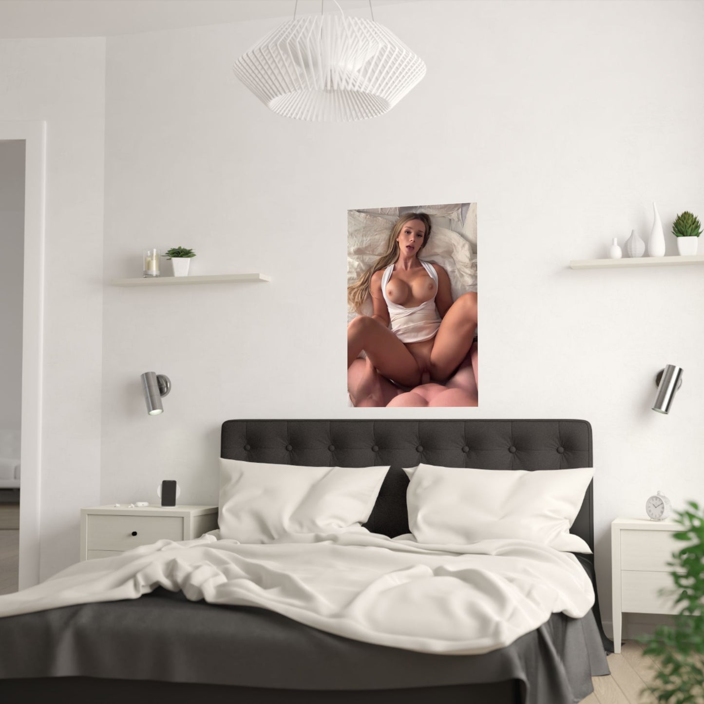 Satin Posters (210gsm) Stunning Blonde Teen POV