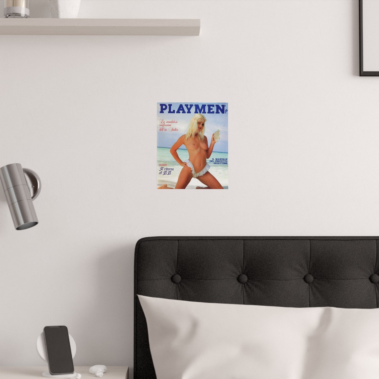 Satin Posters (210gsm) Retro Porn Star Cicciolina (Ilona Staller) Nude