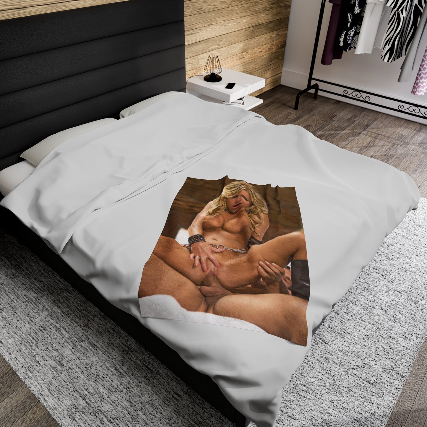 Velveteen Plush Blanket Penthouse Pet August 2010 Mckenzee Miles