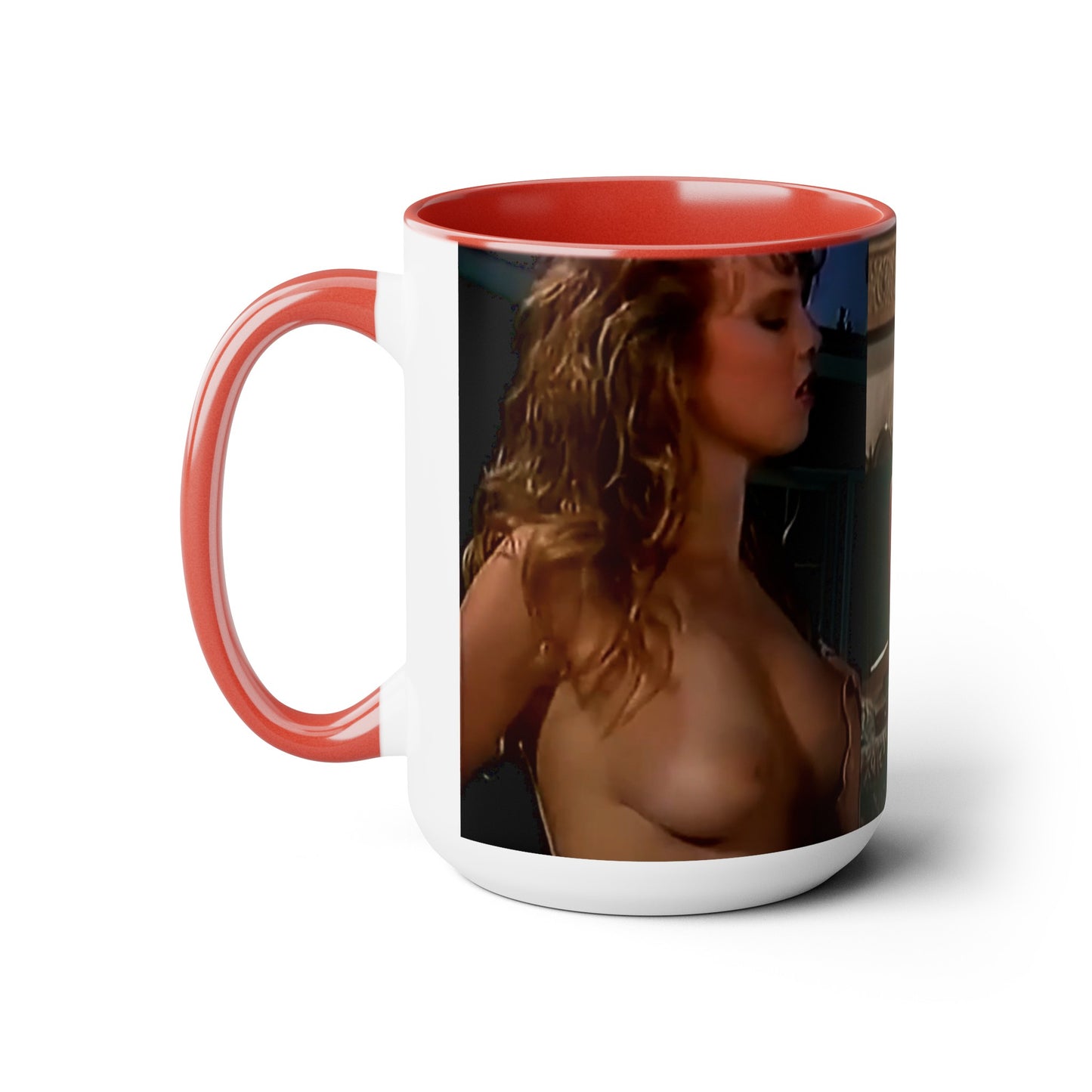 Two-Tone Coffee Mugs, 15oz Traci Lords Nude