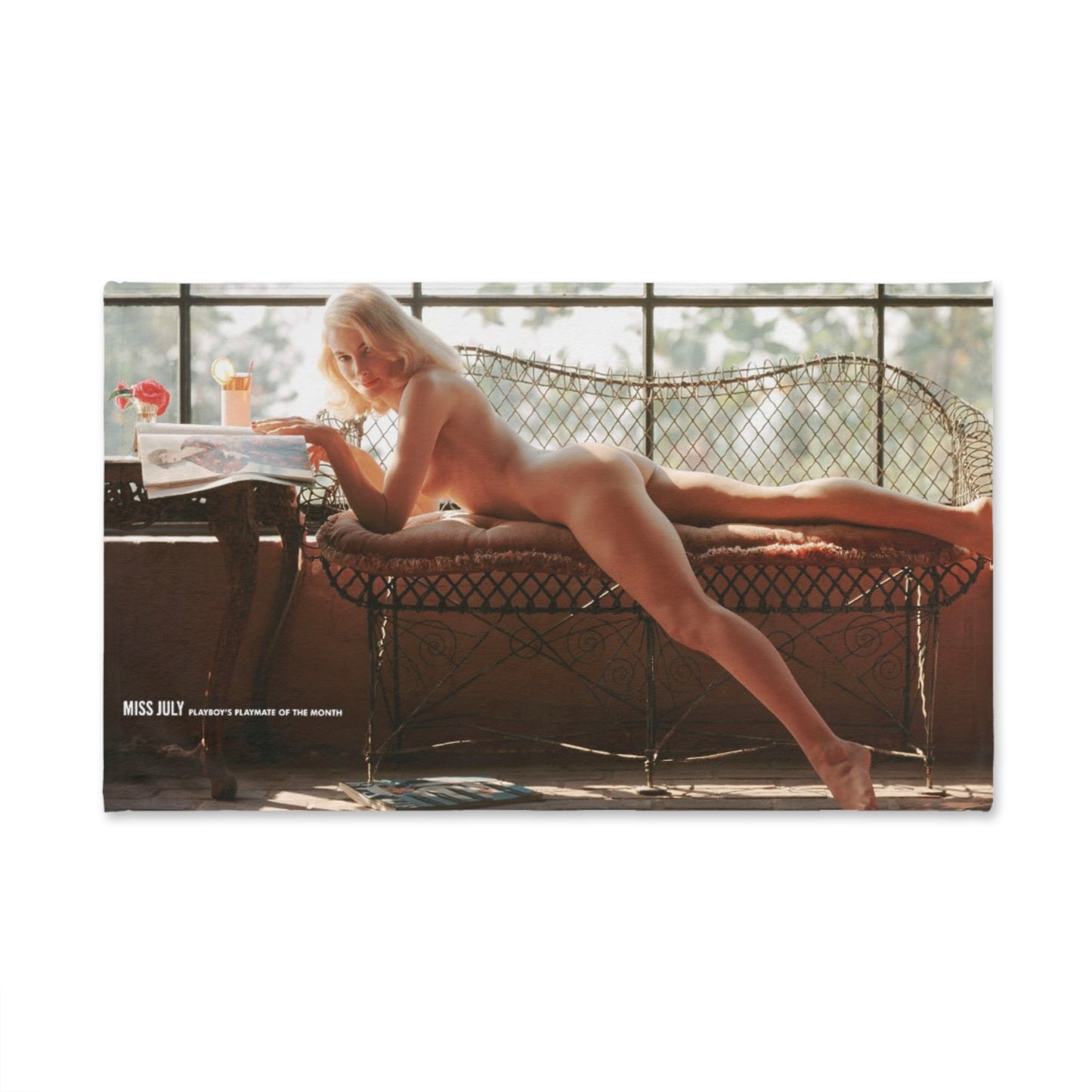 Hand Towel Playboy Playmate July 1958 Linne Nanette Ahlstrand
