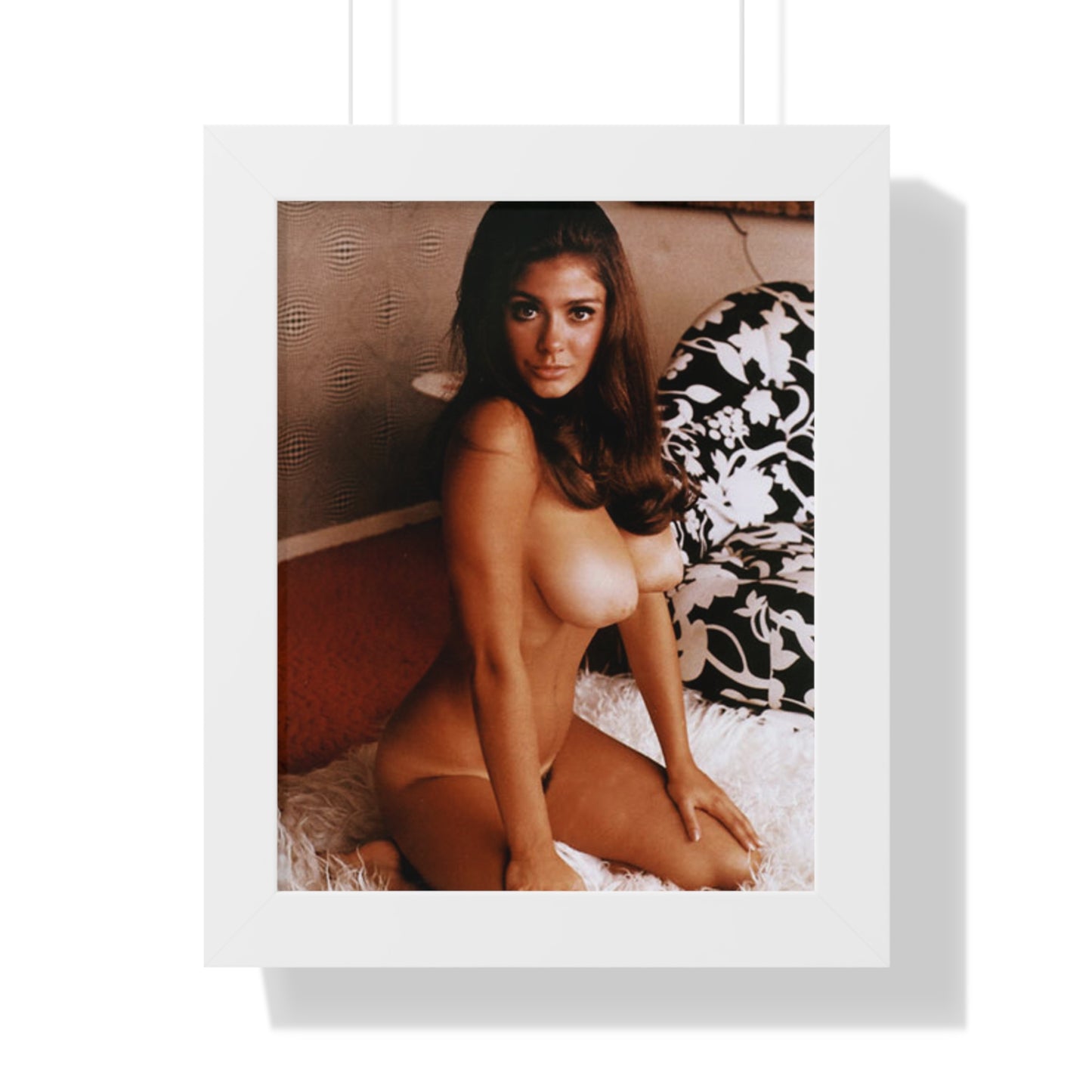 Framed Vertical Poster Playboy Playmate Cynthia Myers Nude