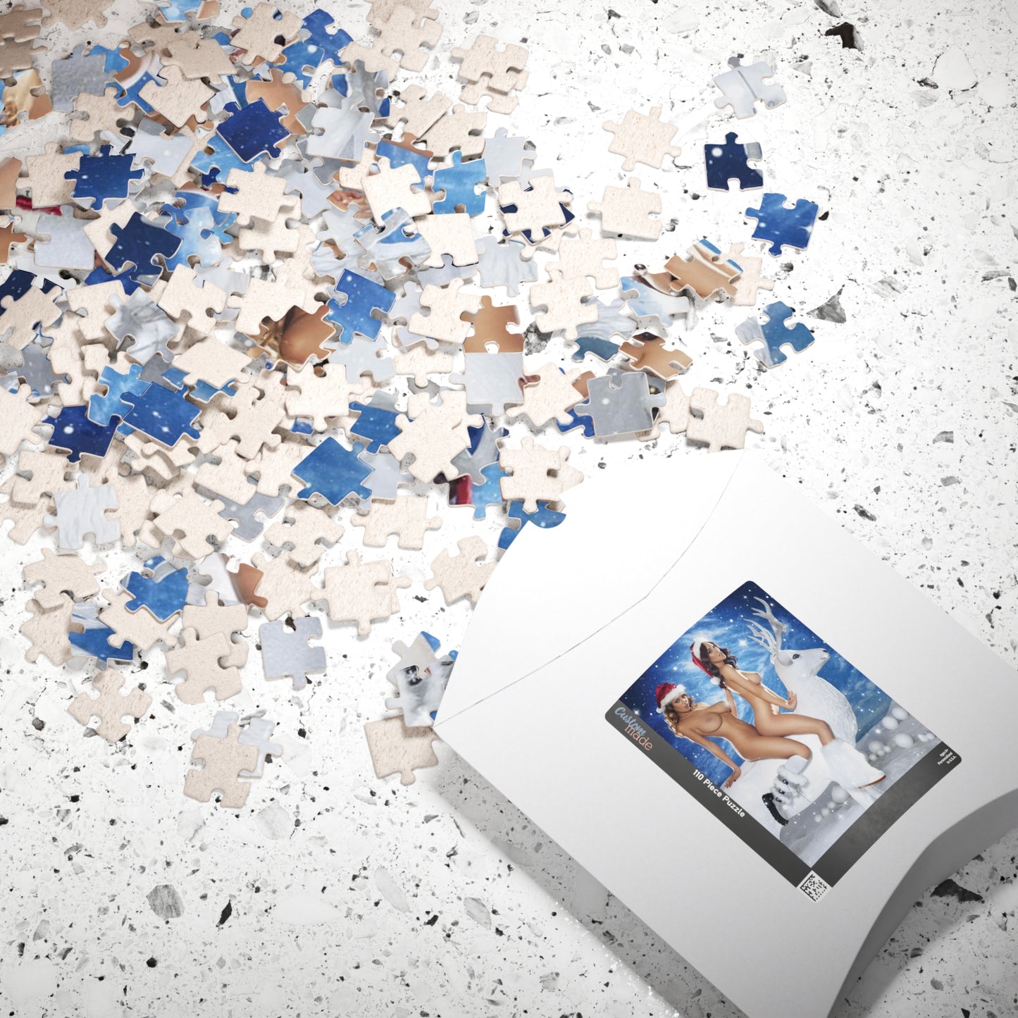 Puzzle (110, 252, 500, 1014-piece) Sexy Nude Christmas Girls