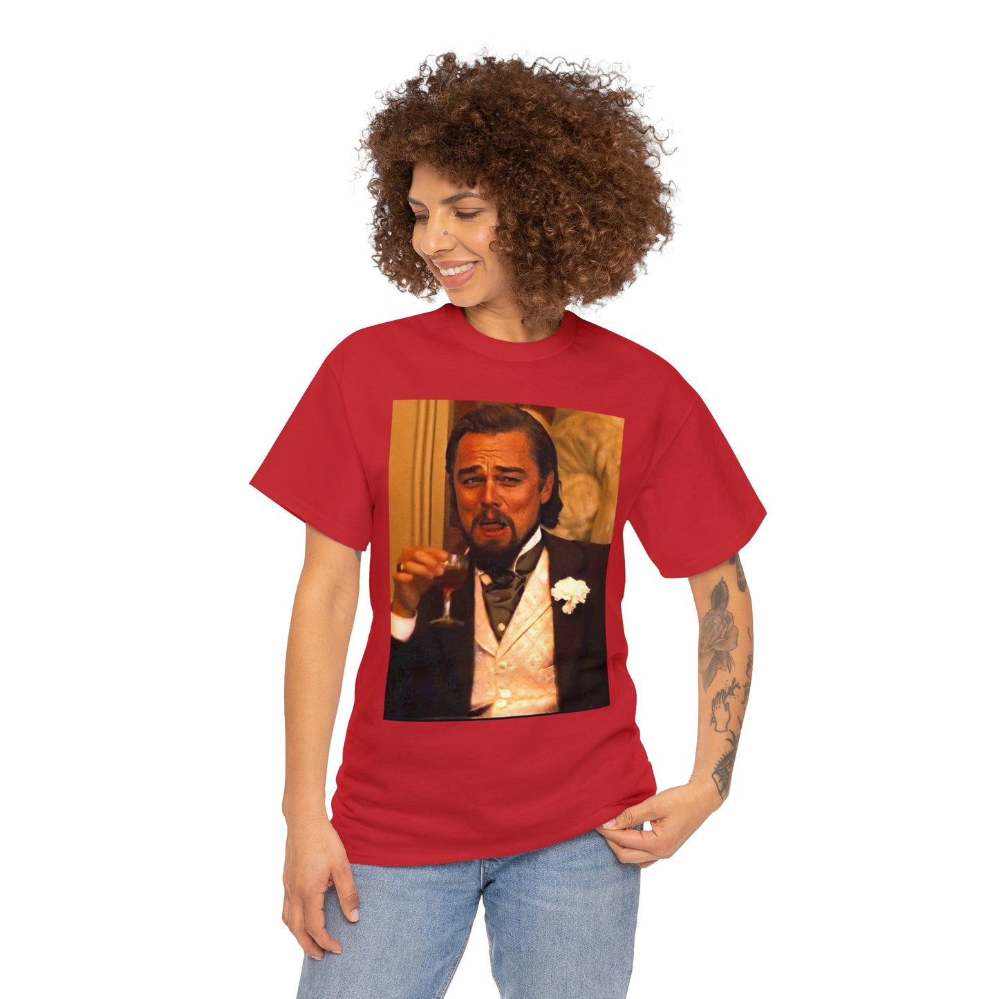 Unisex Heavy Cotton Tee Leonard DiCaprio Django Meme