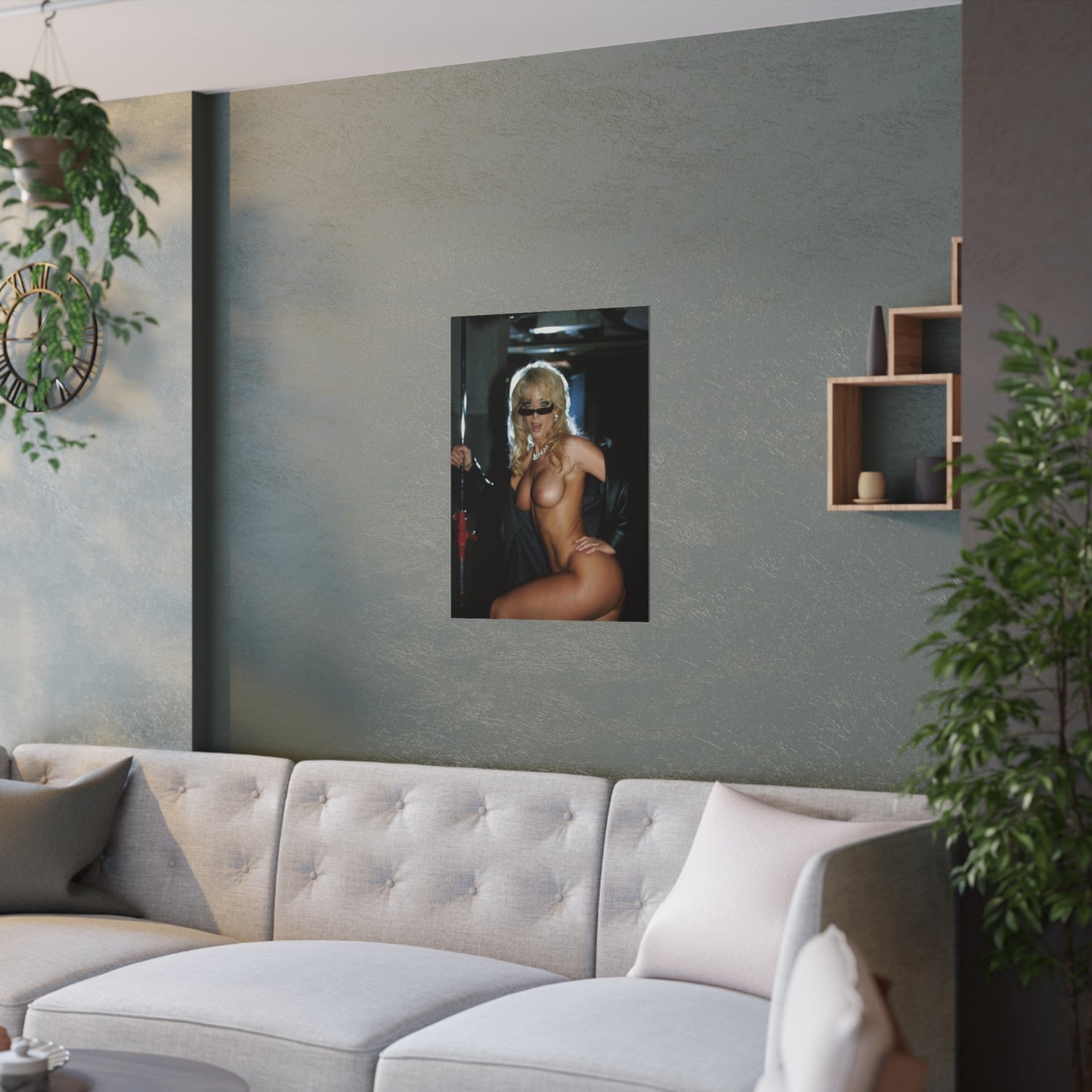 Satin Posters (210gsm) Retro Porn Star Nina Hartley Nude