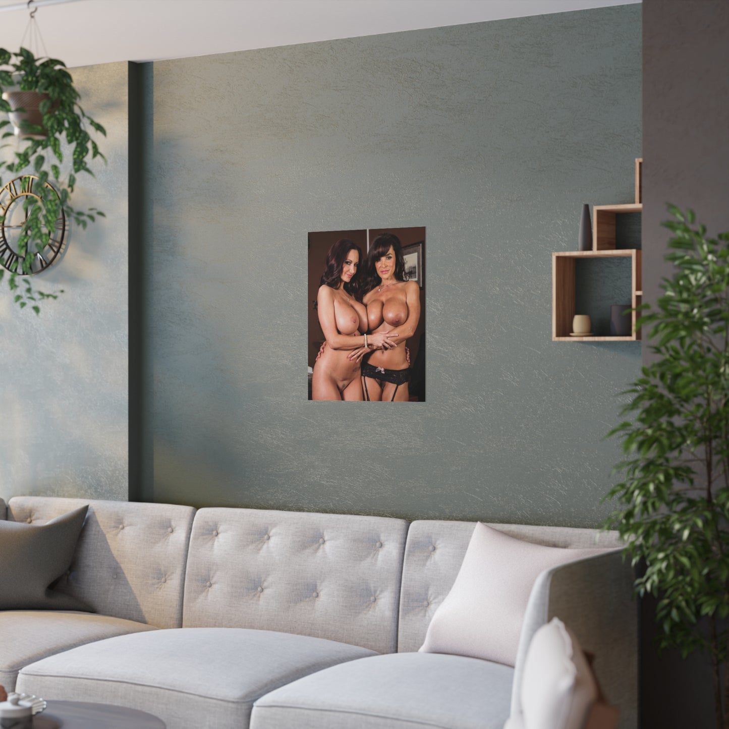Satin Posters (210gsm) Lisa Ann & Ava Addams Nude