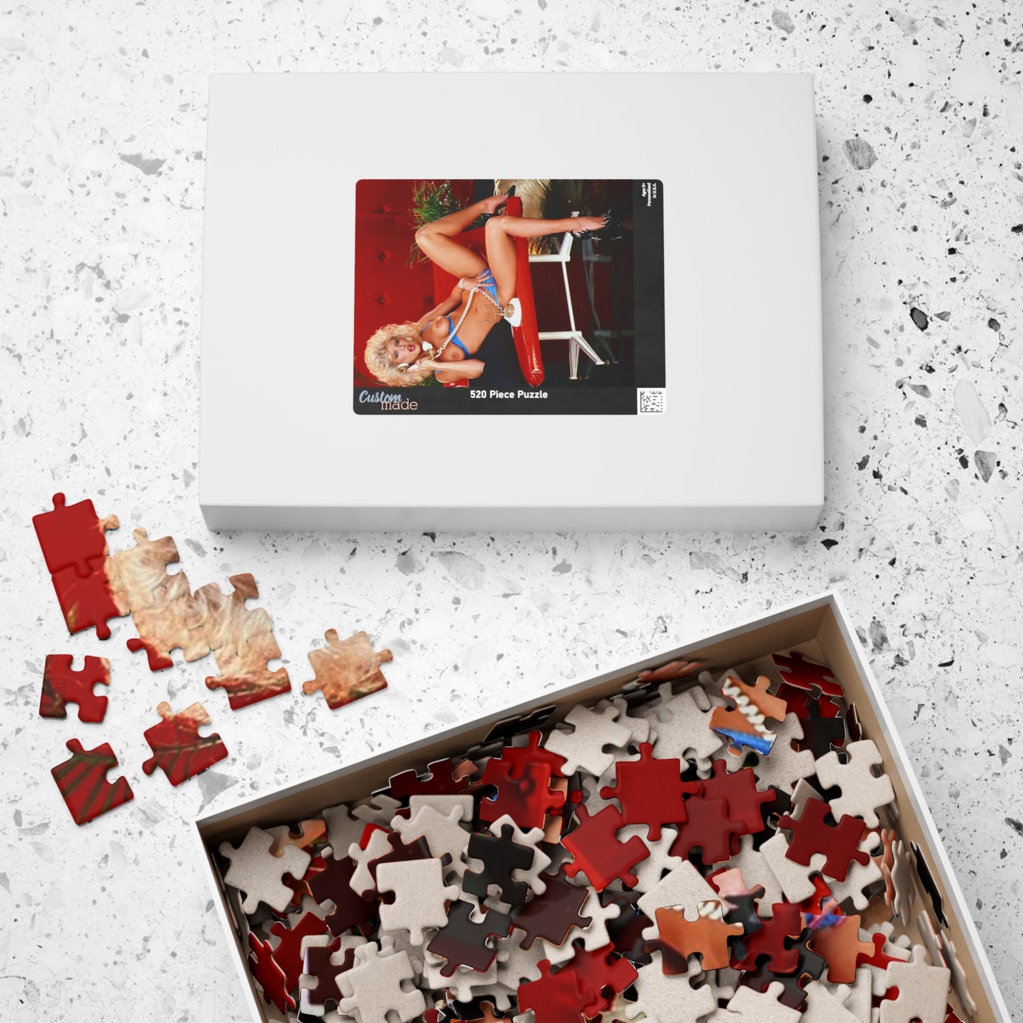 Puzzle (110, 252, 500, 1014-piece) Retro 1980s Porn Star Amber Lynn