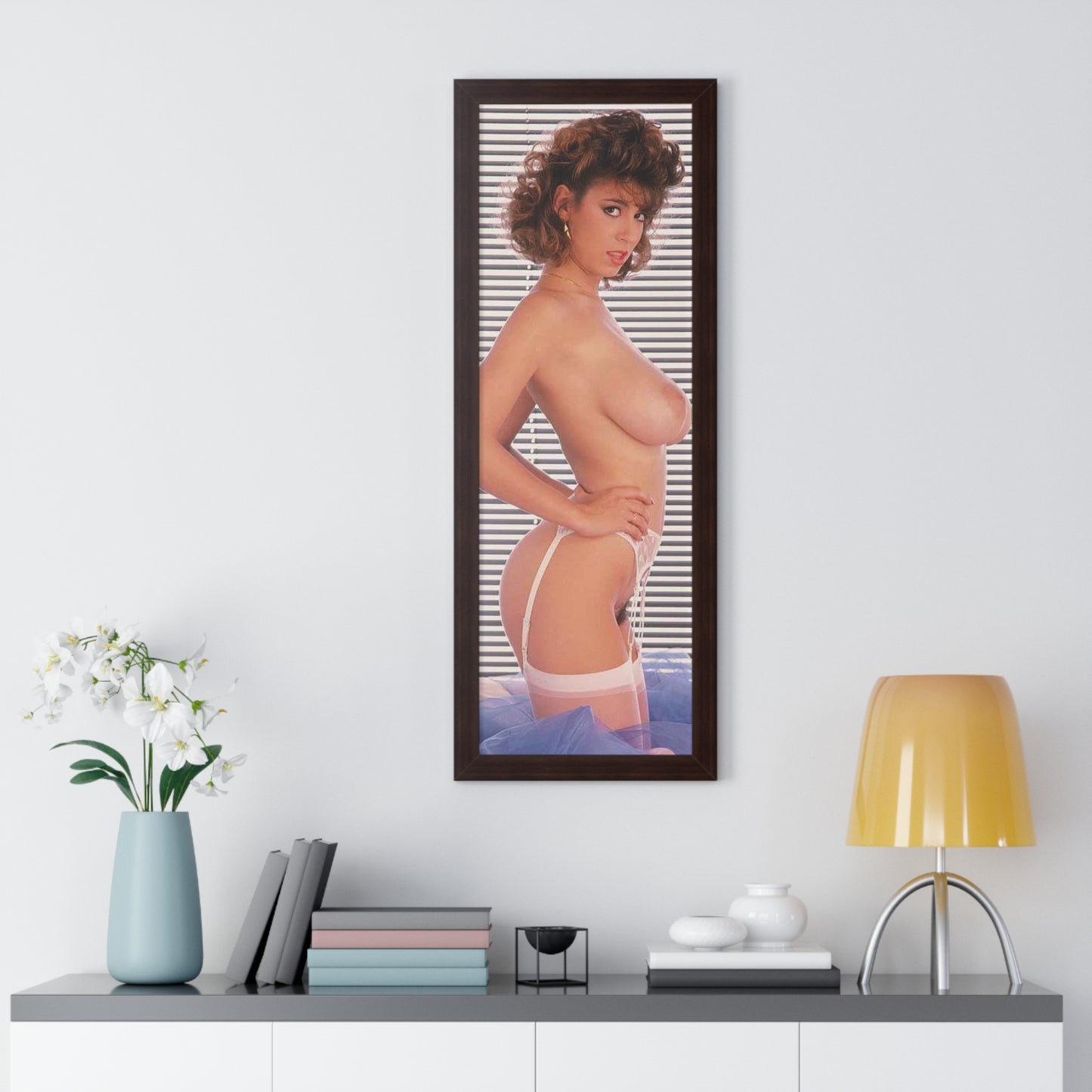 Framed Vertical Poster Porn Star Christy Canyon Nude