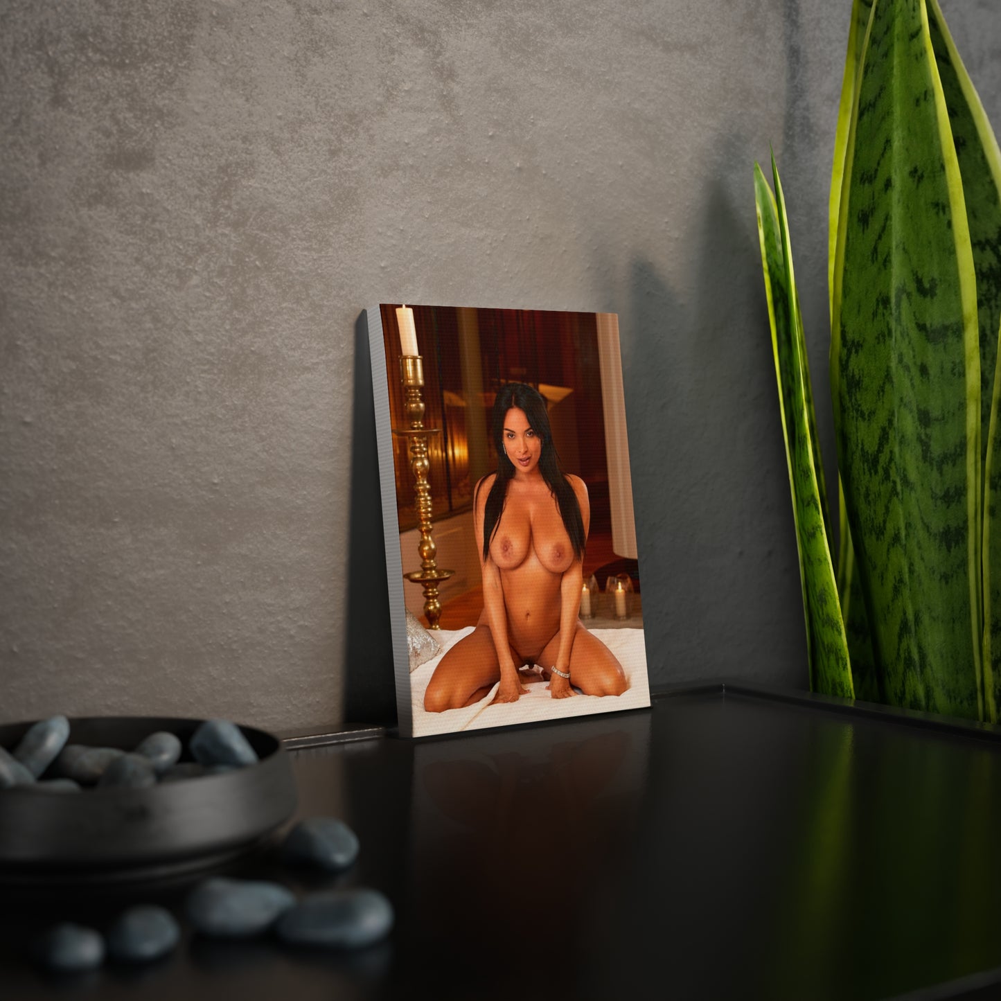 Canvas Photo Tile Pornstar Anissa Kate Nude