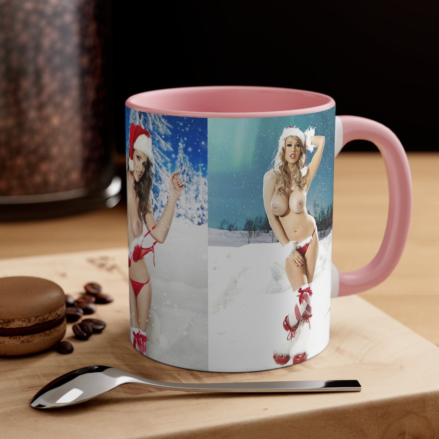 Accent Coffee Mug, 11oz Nude Christmas Pornstars