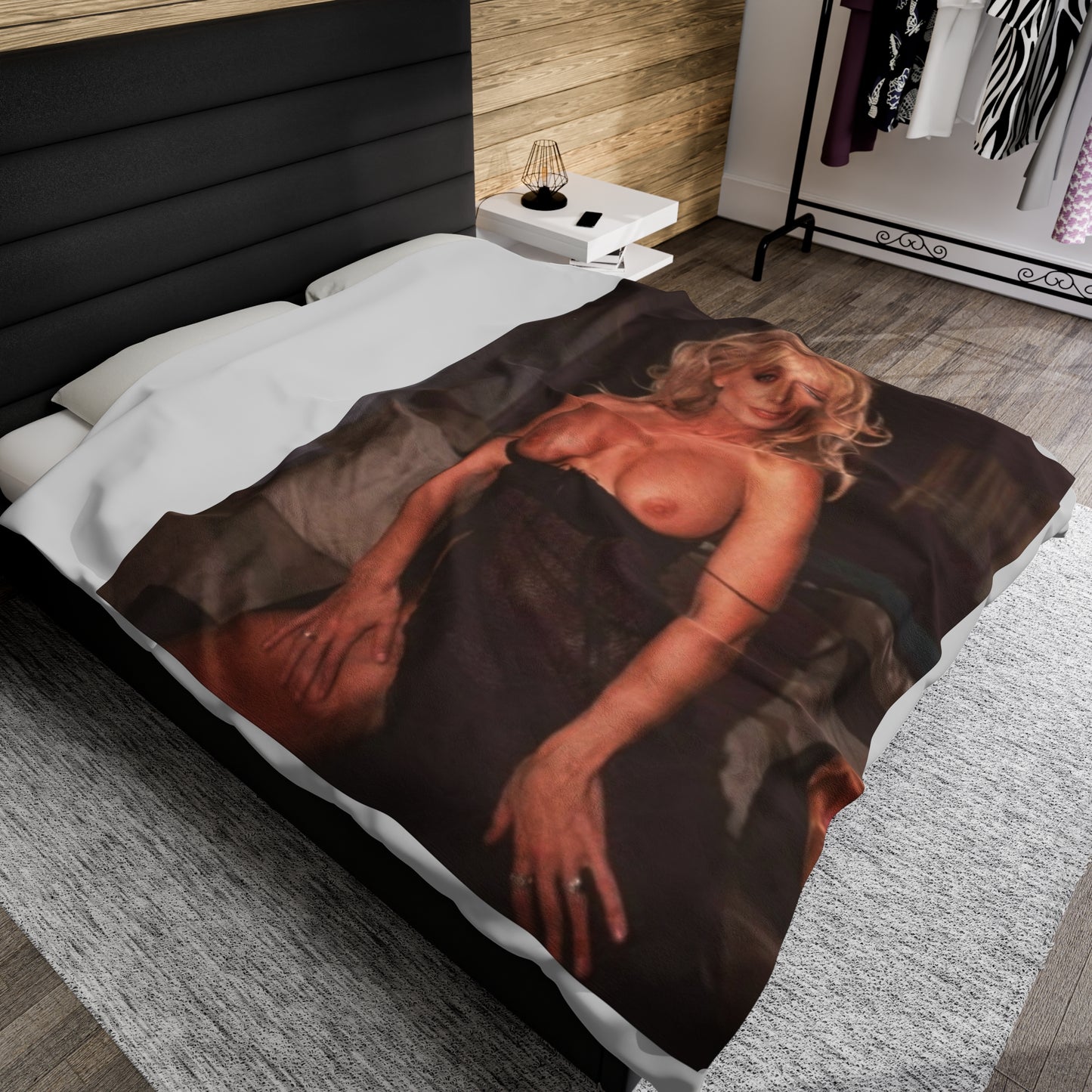 Velveteen Plush Blanket Porn Star Nina Hartley Nude