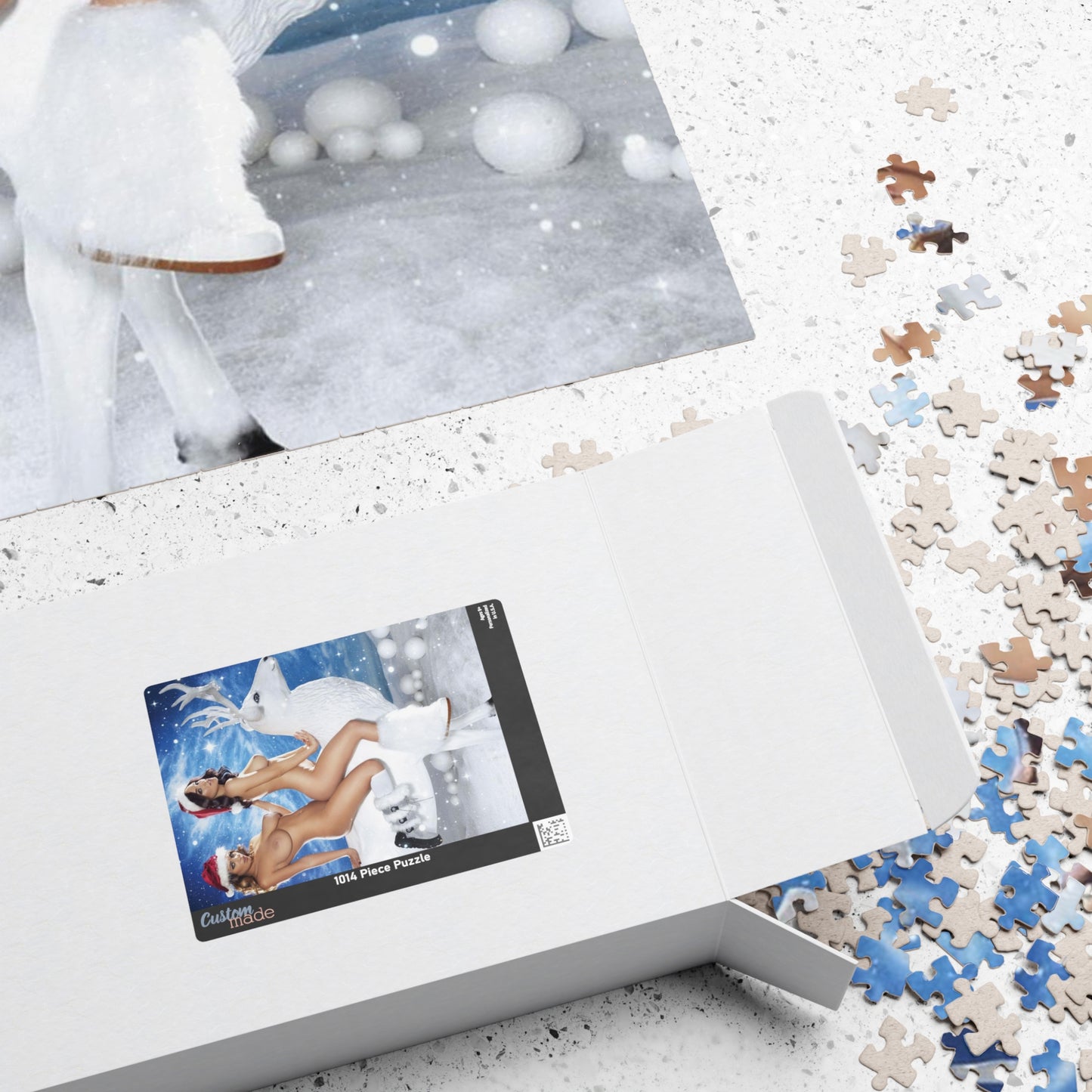 Puzzle (110, 252, 500, 1014-piece) Sexy Nude Christmas Girls