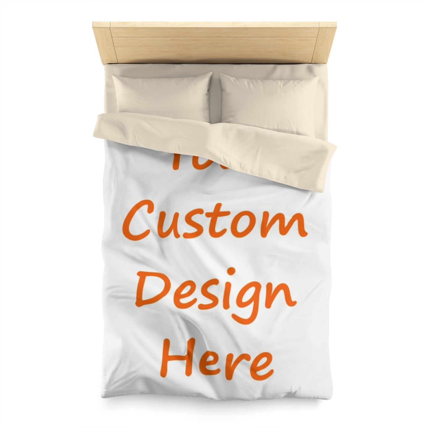 Microfiber Duvet Cover Custom Purchase & Message Artwork! No Limits!