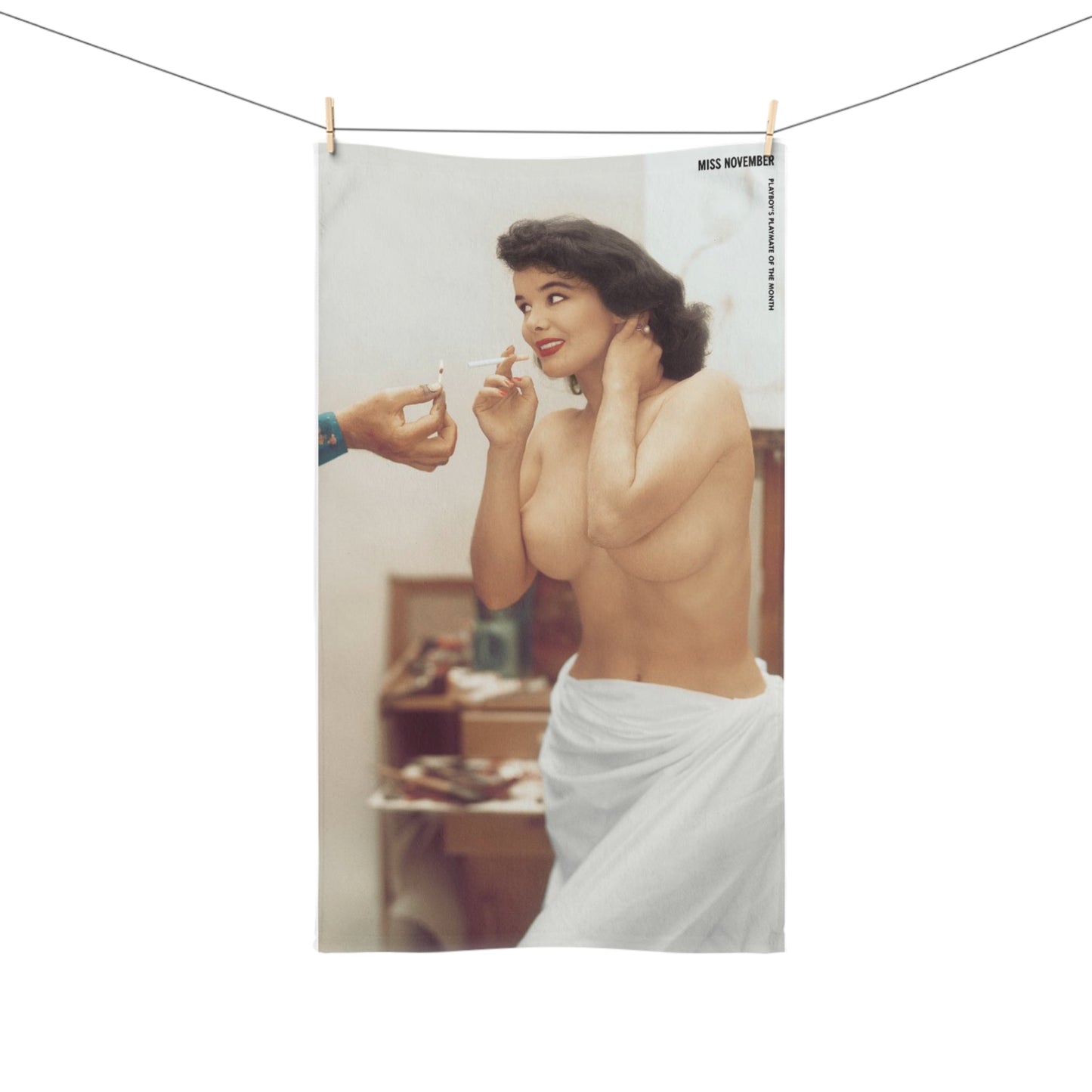 Hand Towel Playboy Playmate November 1956 Betty Blue