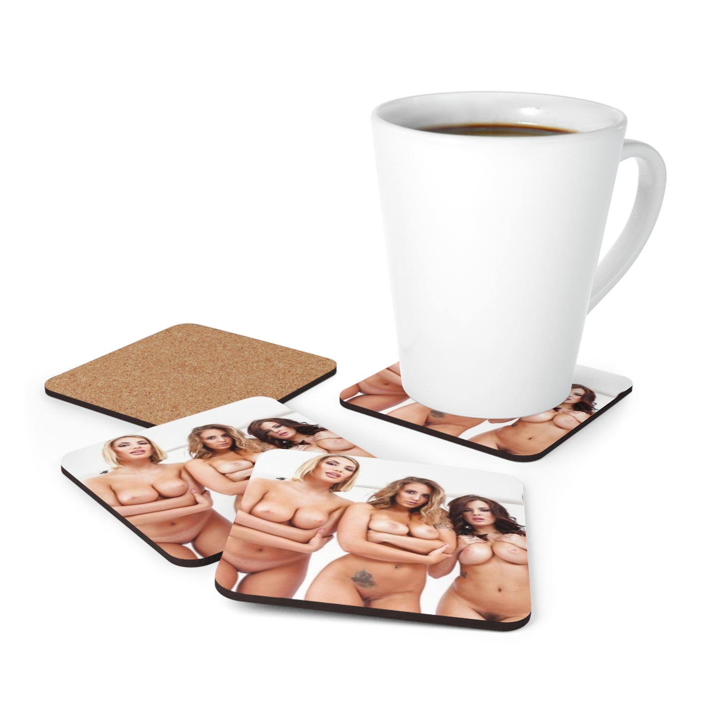Corkwood Coaster Set Layla London and Friends Nude