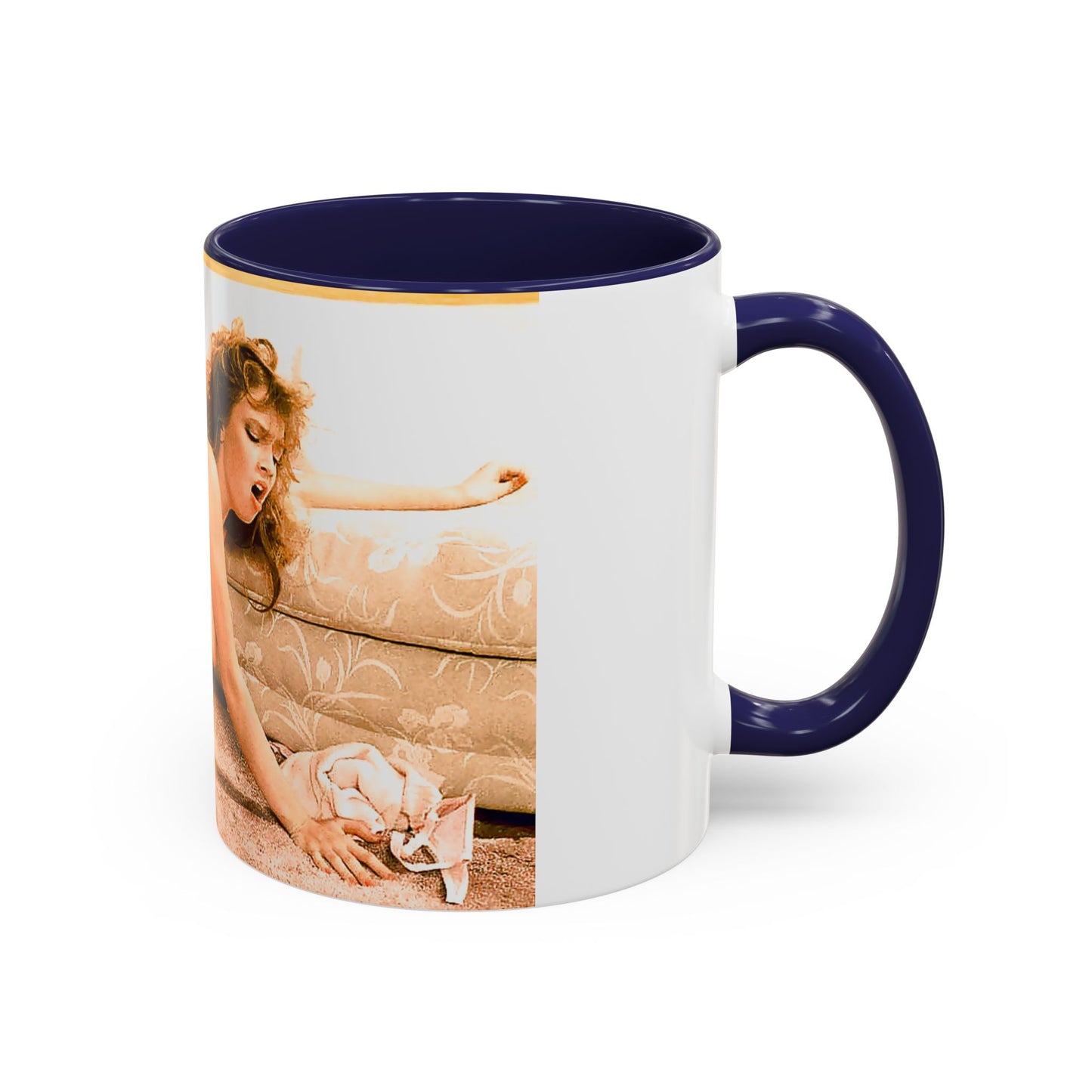 Accent Coffee Mug (11, 15oz) Traci Lords Nude Naked Fucking Retro