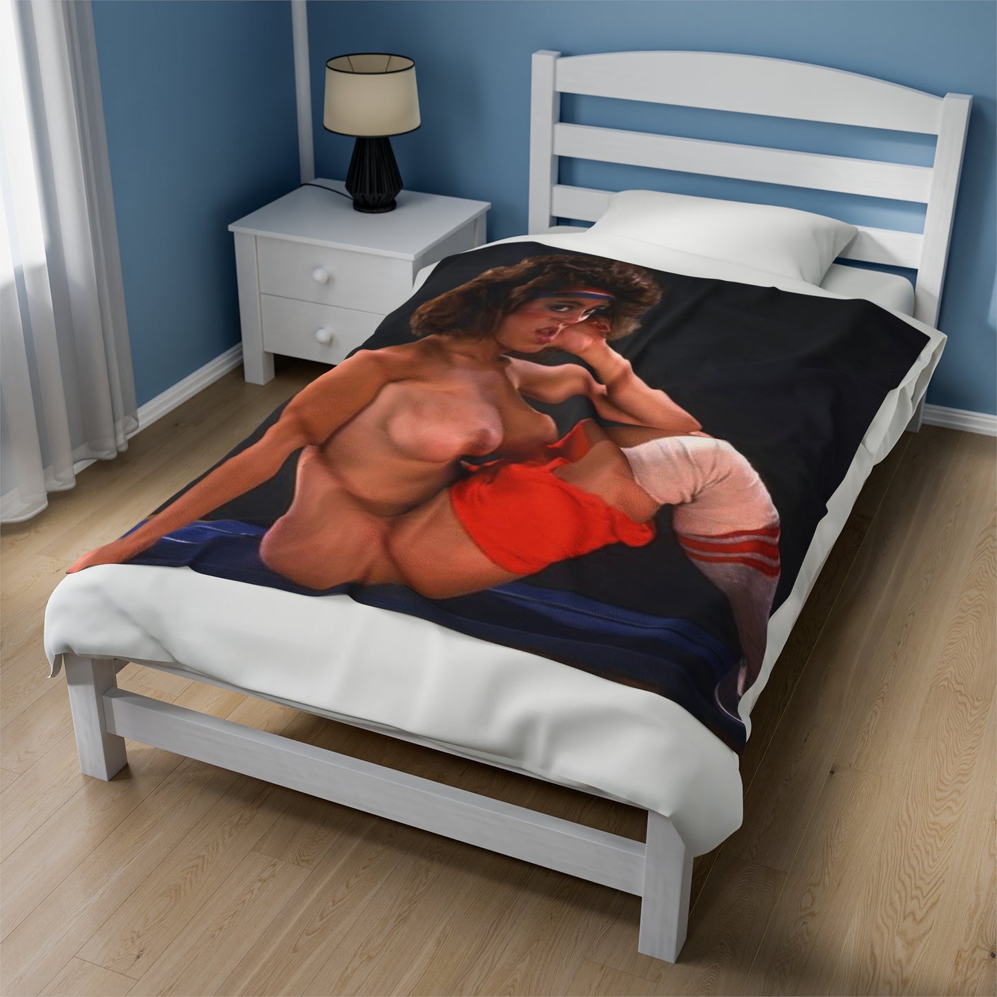 Velveteen Plush Blanket Retro Porn Star Christy Canyon Nude